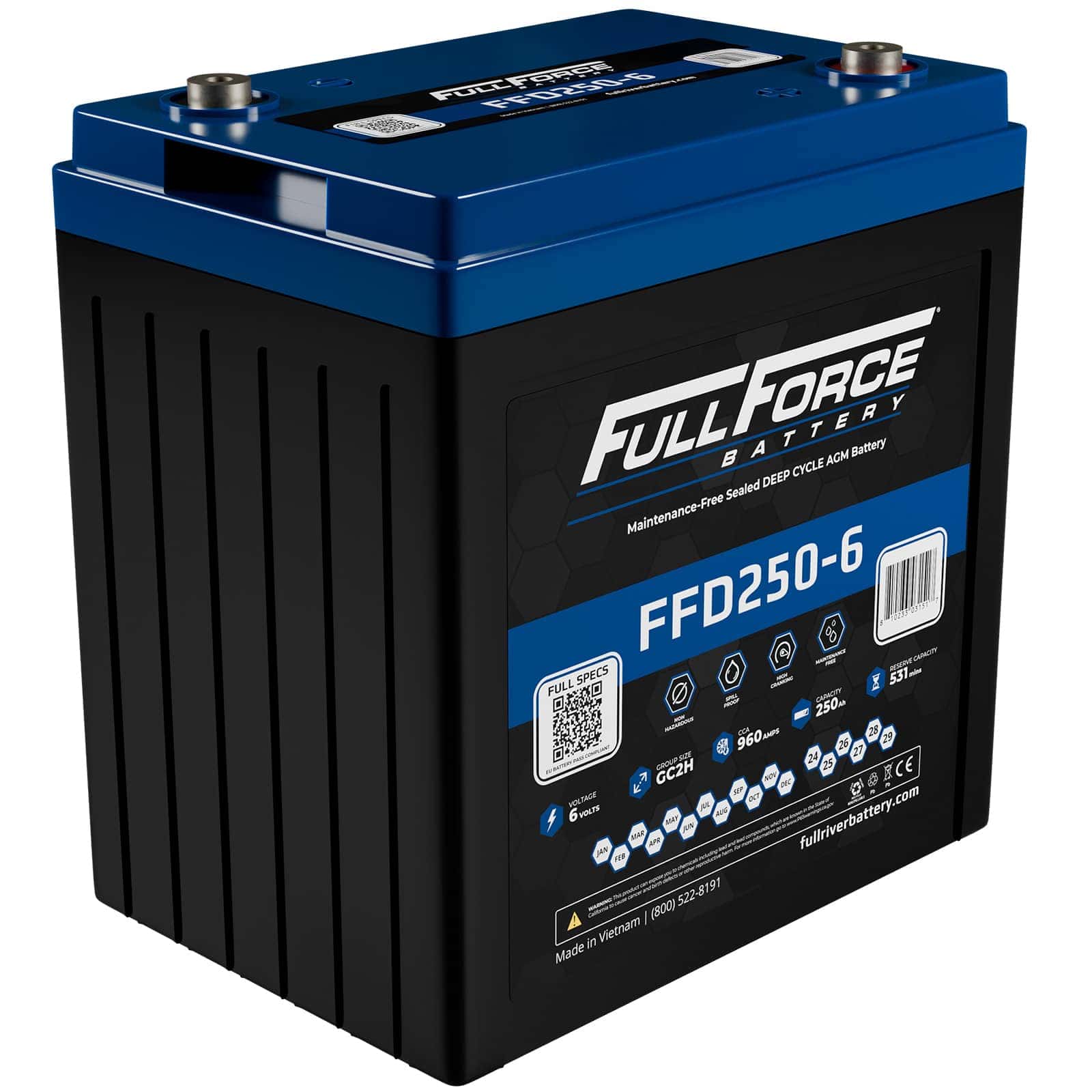 FullRiver FFD250-6 SLA (AGM) Battery