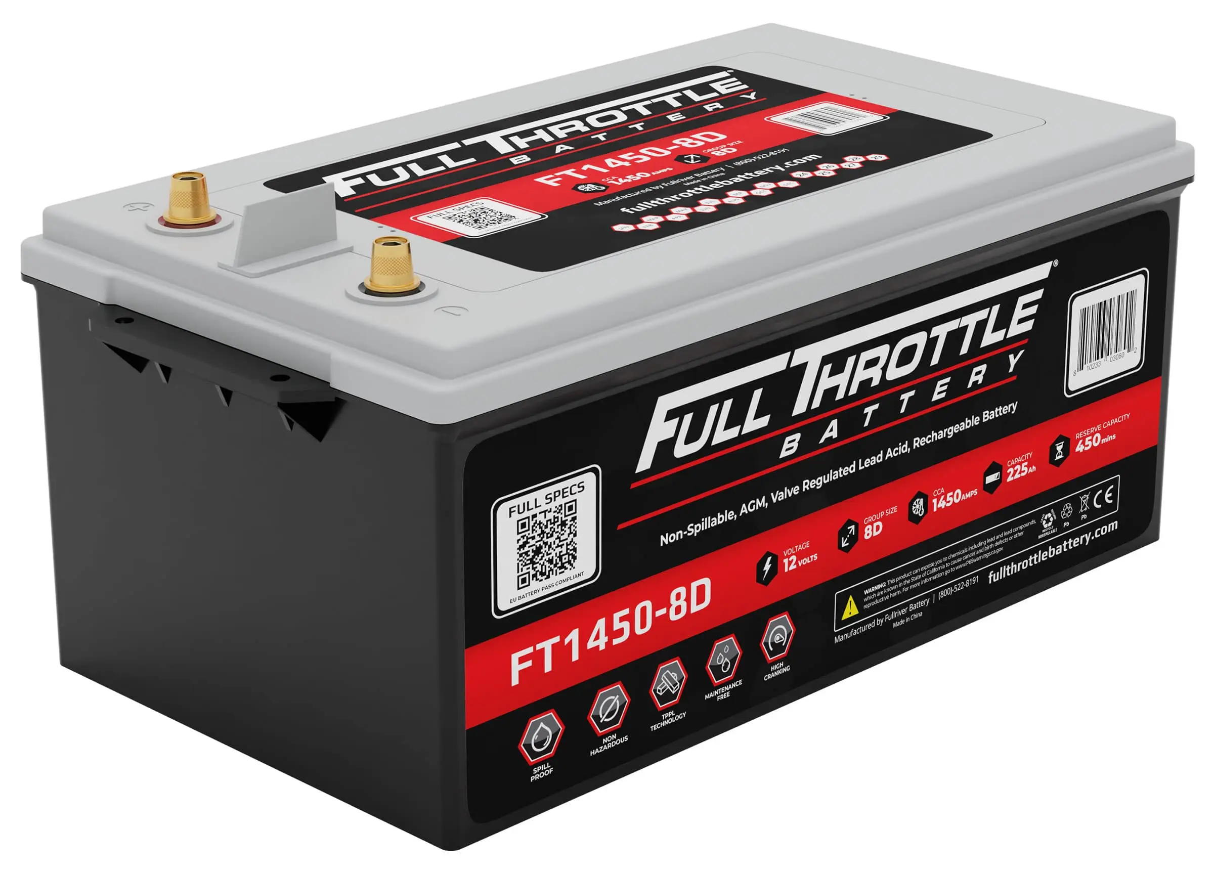 FullRiver FT1450-8D SLA (AGM) Battery