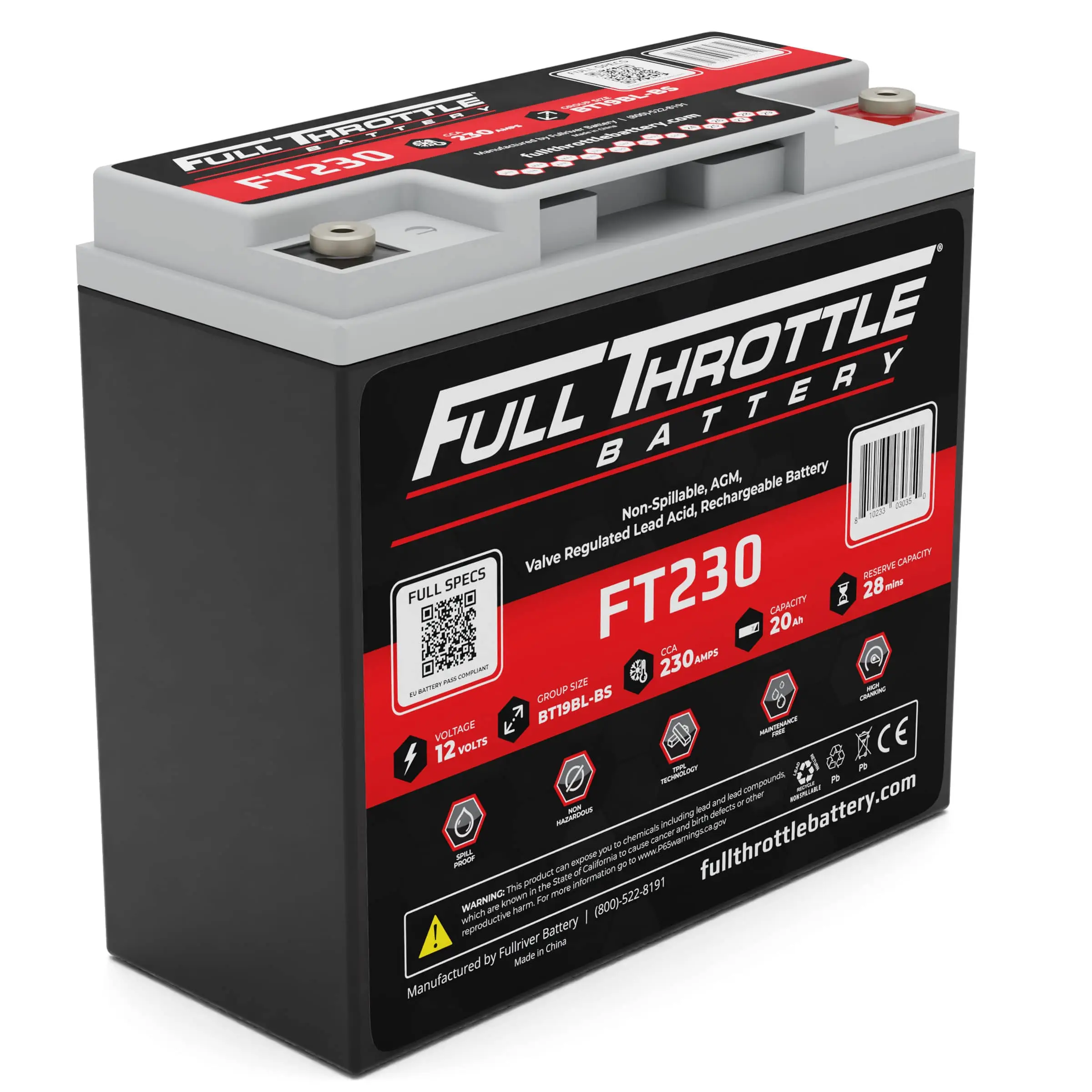 FullRiver FT230 SLA (AGM) Battery