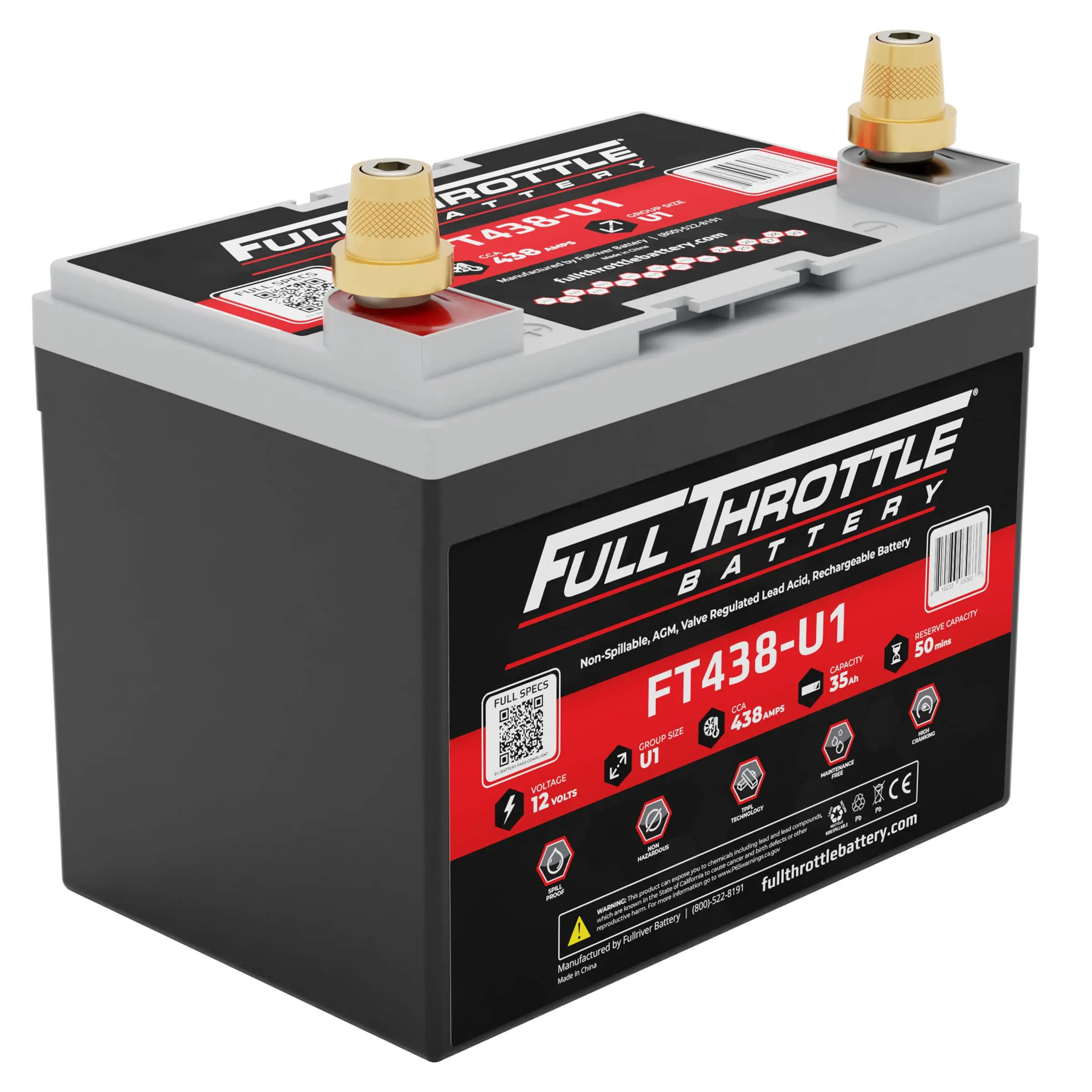 FullRiver FT438-U1 SLA (AGM) Battery