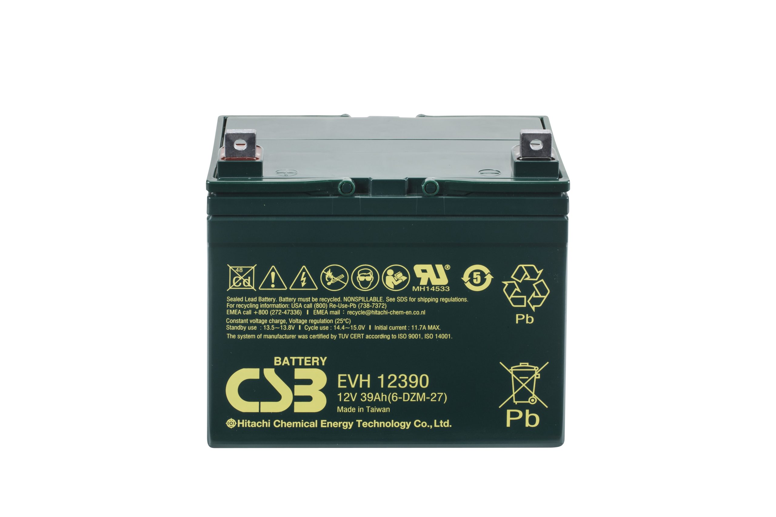 CSB EVH12390 SLA (AGM) Battery - Image 2