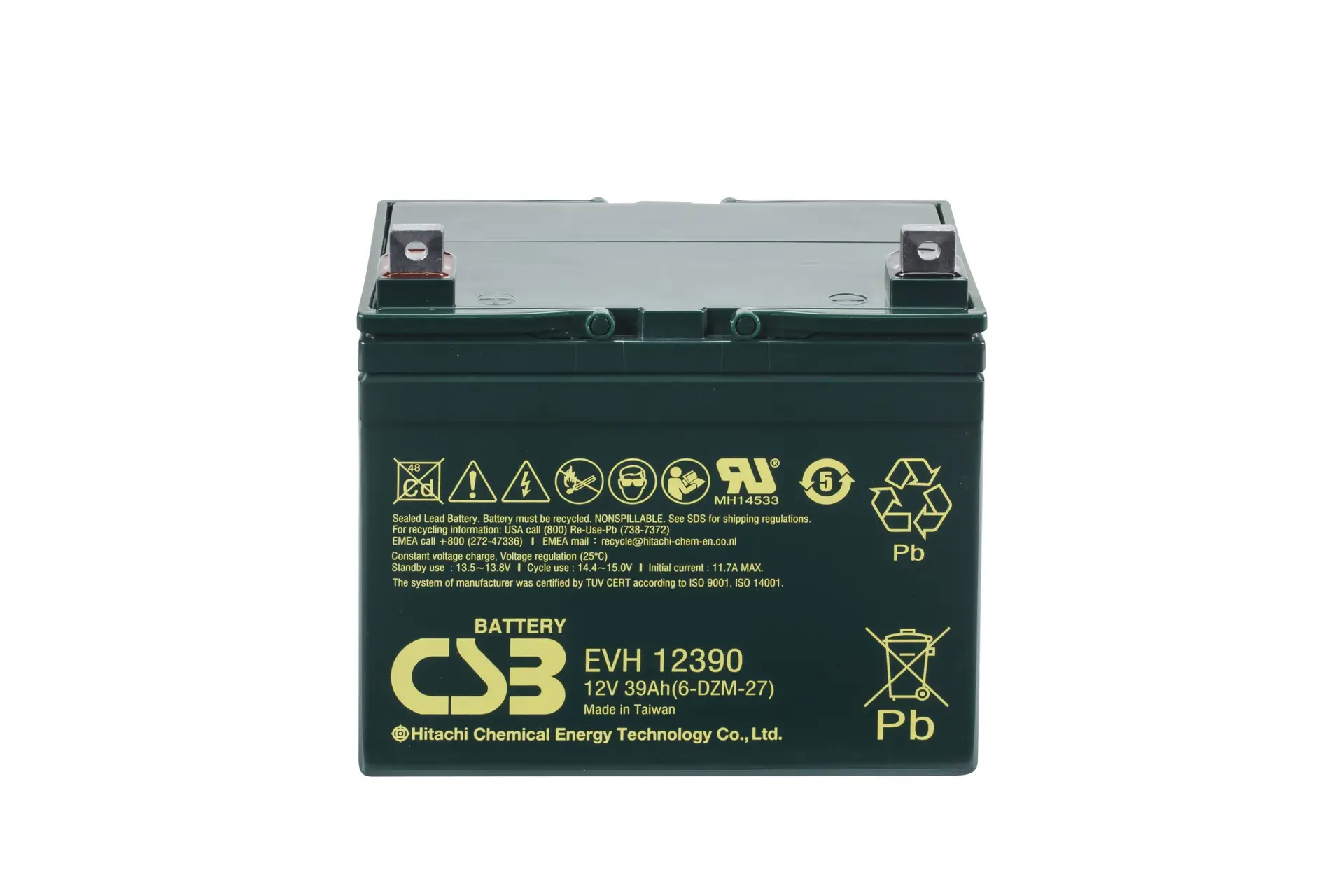 CSB EVH12390 SLA (AGM) Battery - Image 2