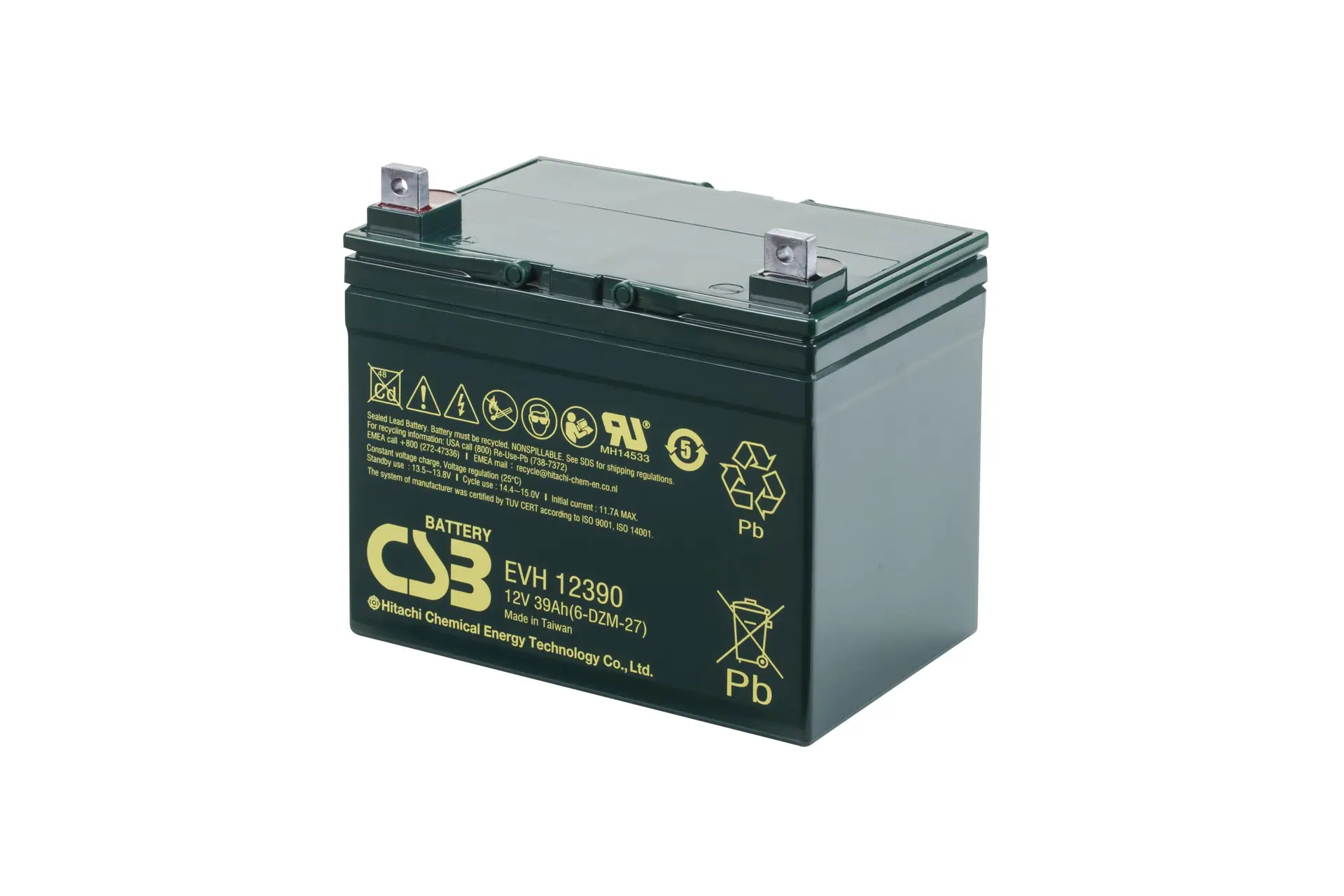 CSB EVH12390 SLA (AGM) Battery - Image 3