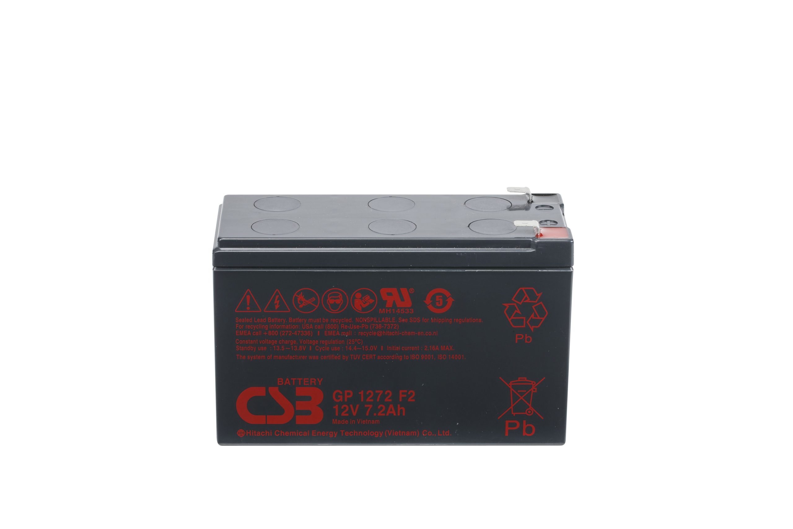 CSB GP1272F2 SLA (AGM) Battery - Image 2