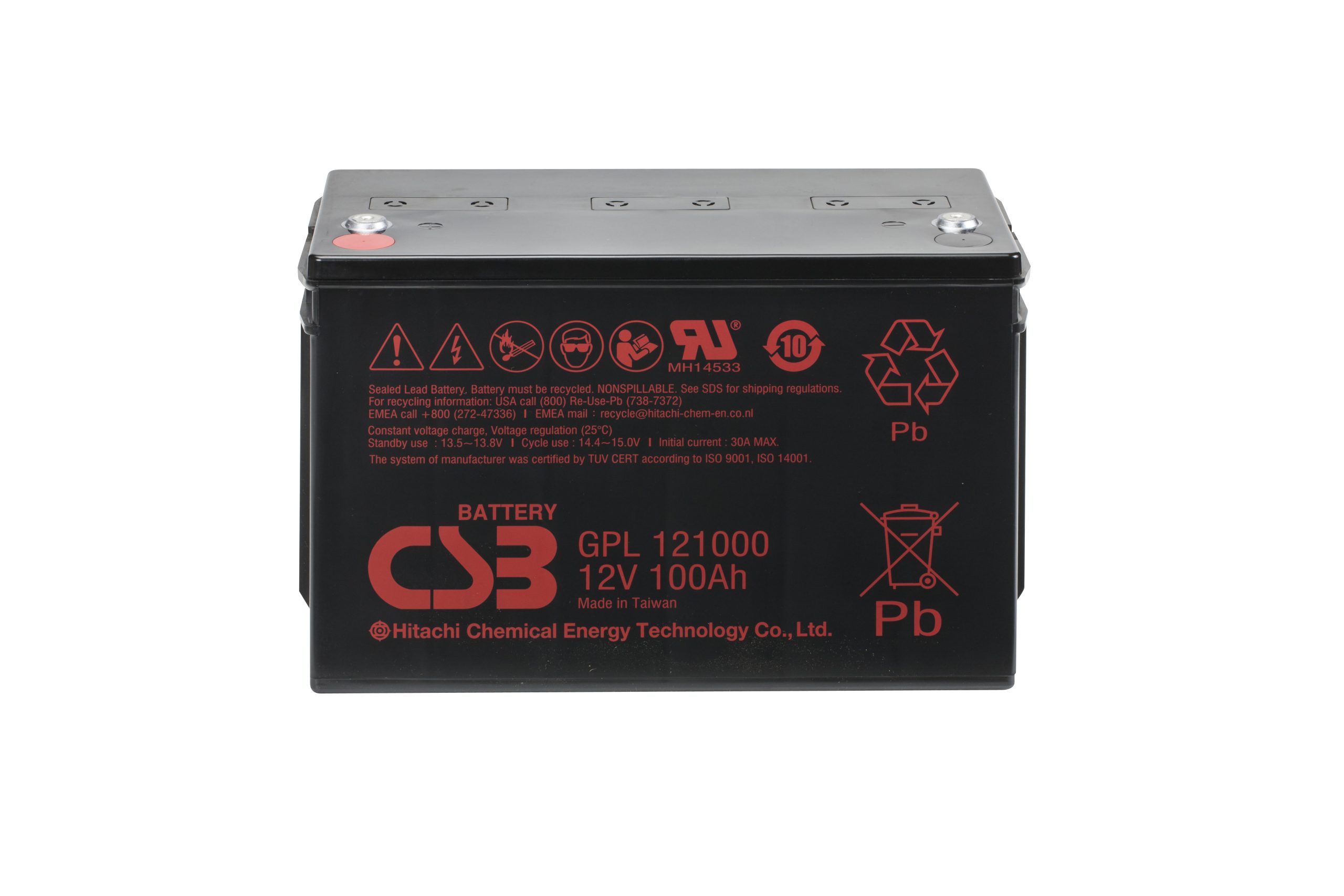 CSB GPL121000 SLA (AGM) Battery - Image 2