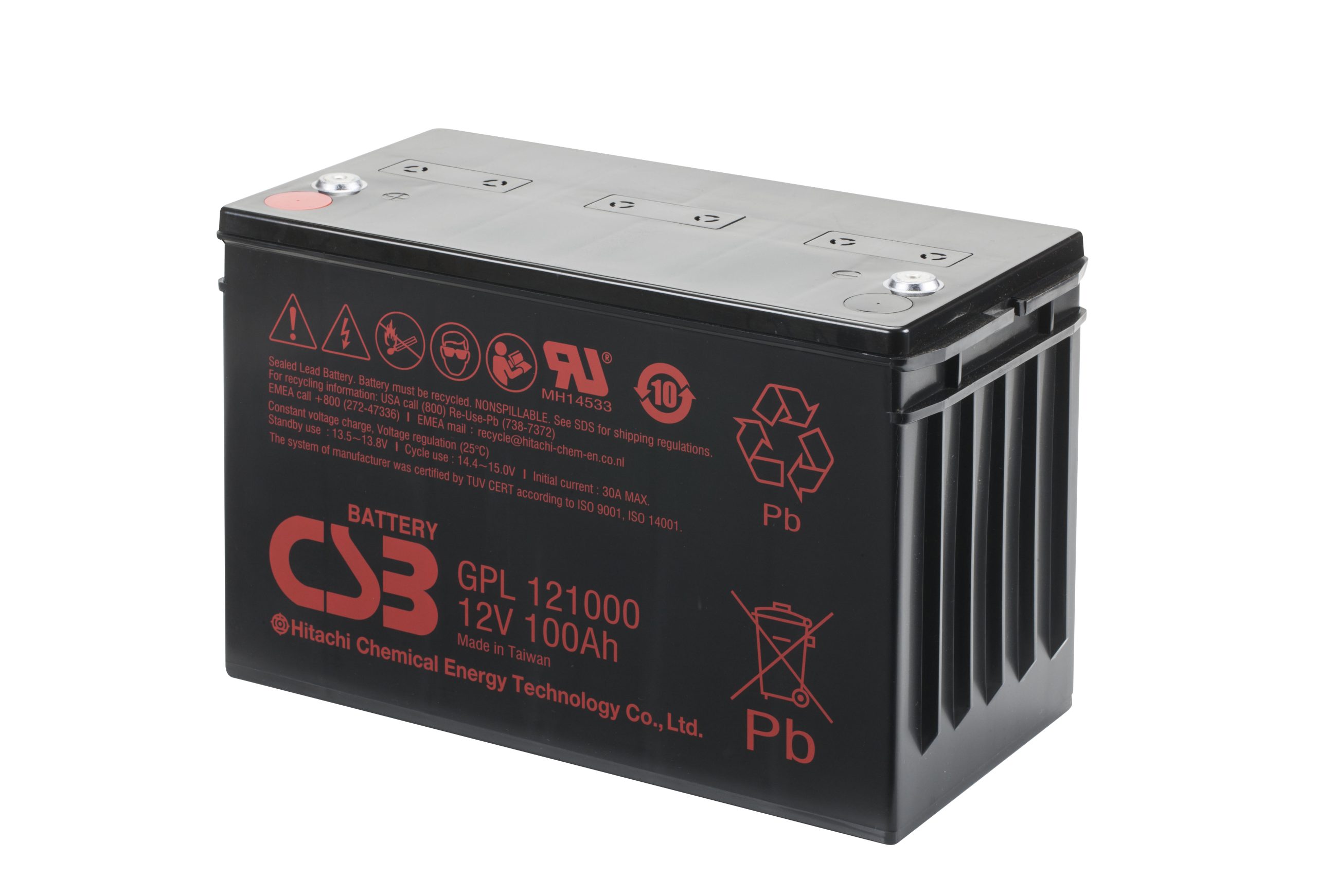 CSB GPL121000 SLA (AGM) Battery - Image 3