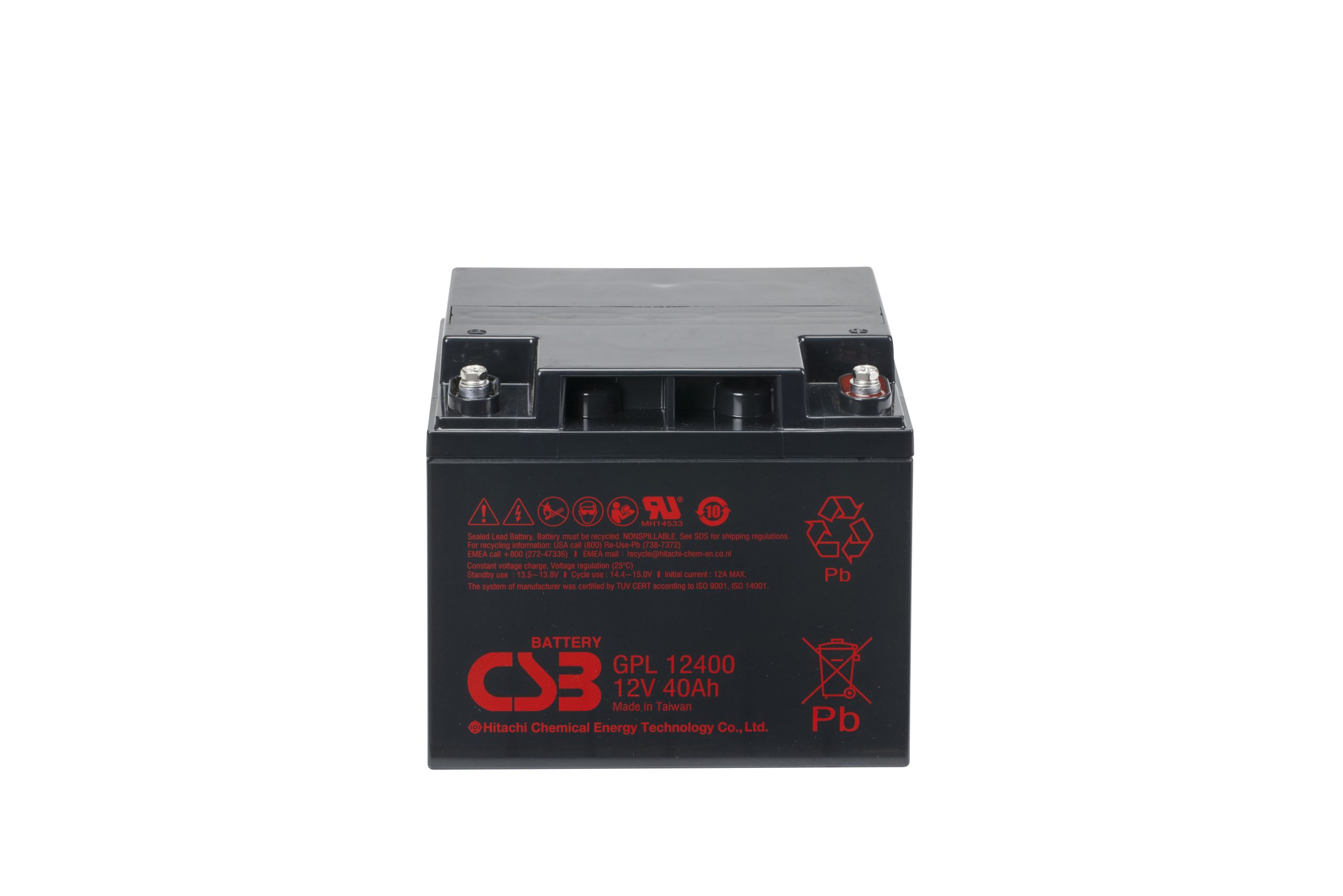 CSB GPL12400 SLA (AGM) Battery - Image 2