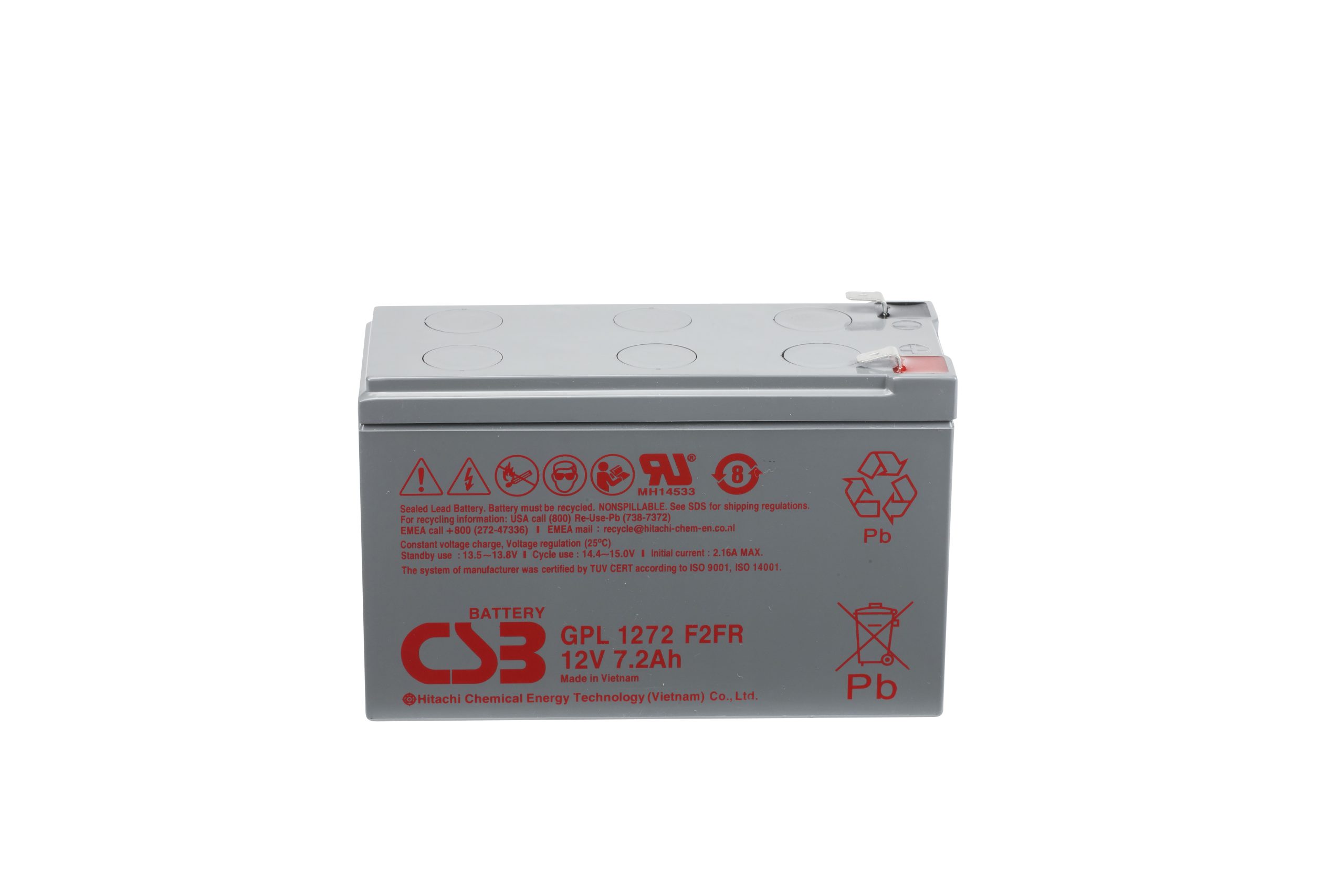 CSB GPL1272F2FR SLA (AGM) Battery - Image 2