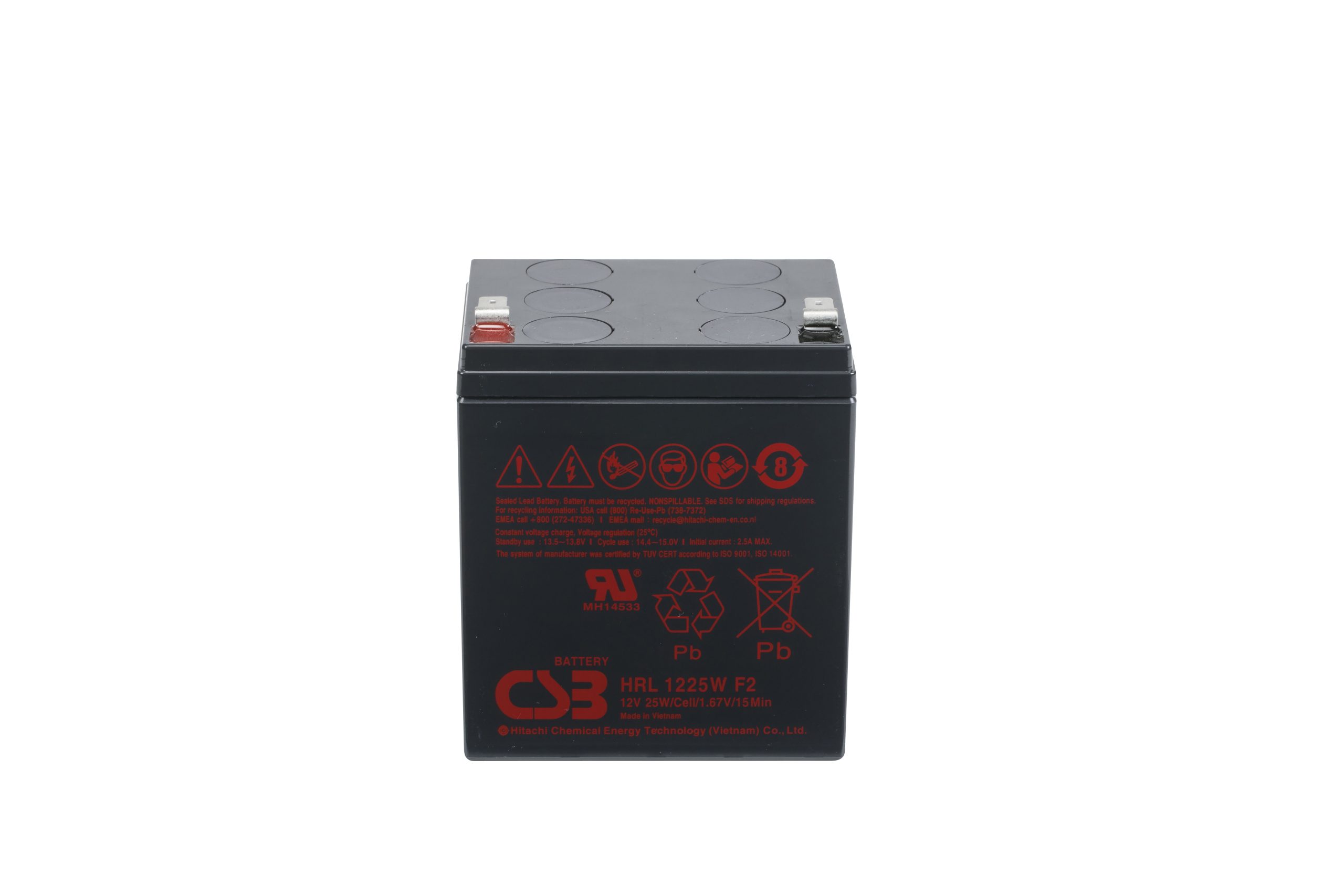 CSB HRL1225WF2 SLA (AGM) Battery - Image 2