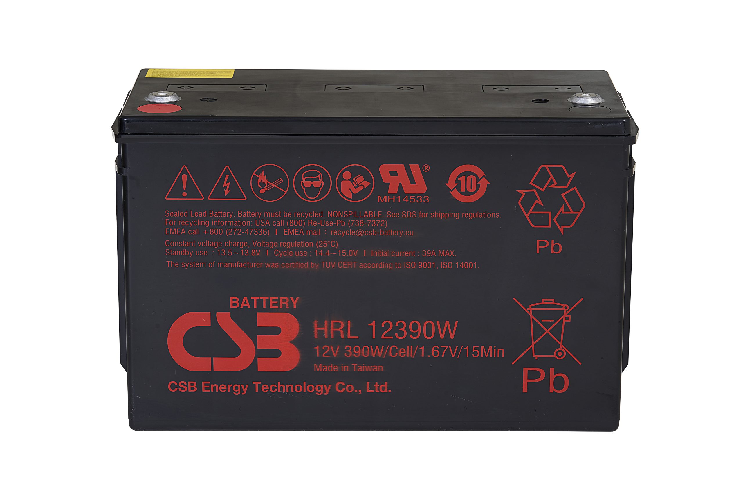 CSB HRL12390W SLA (AGM) Battery - Image 3