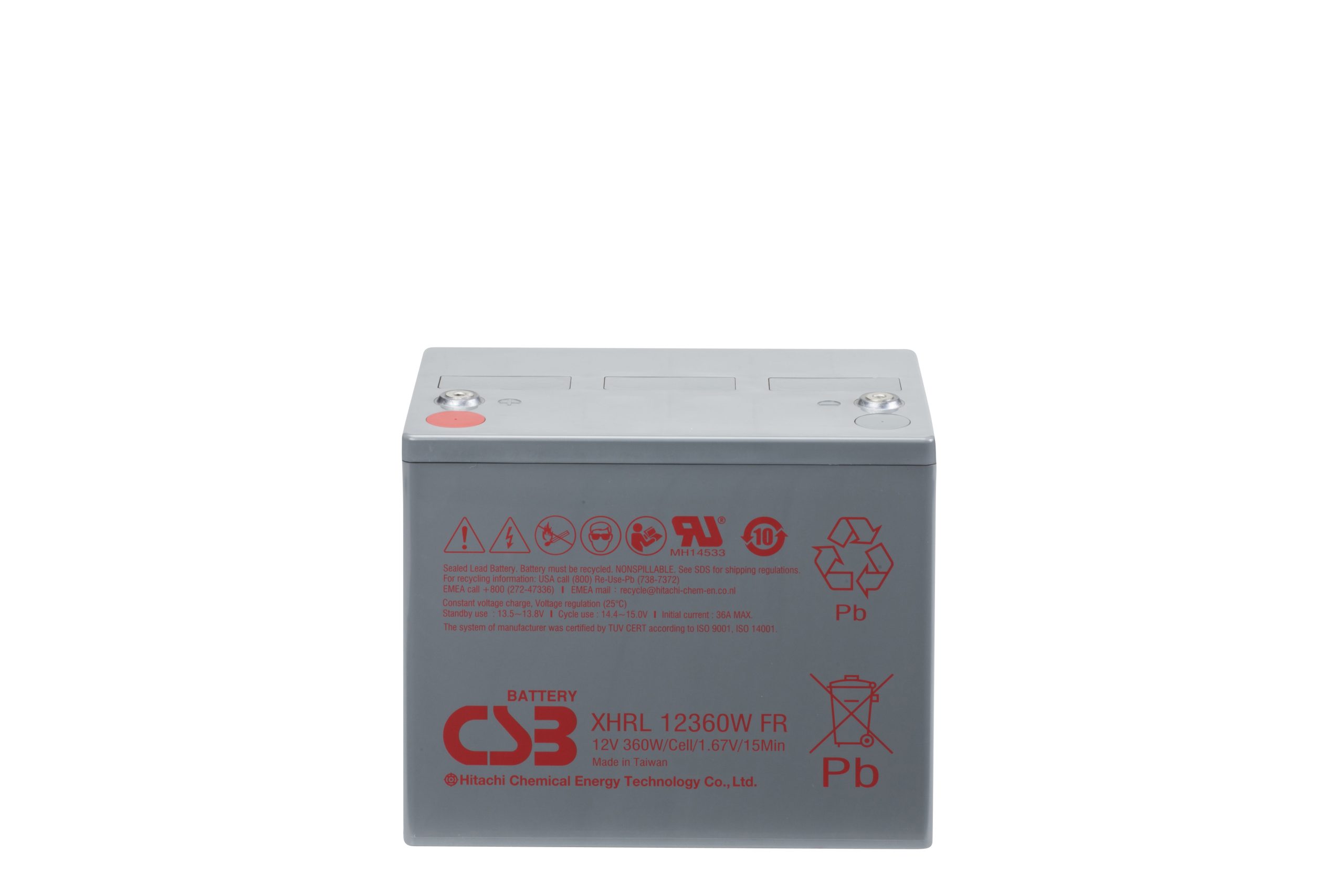 CSB XHRL12360W SLA (AGM) Battery - Image 2
