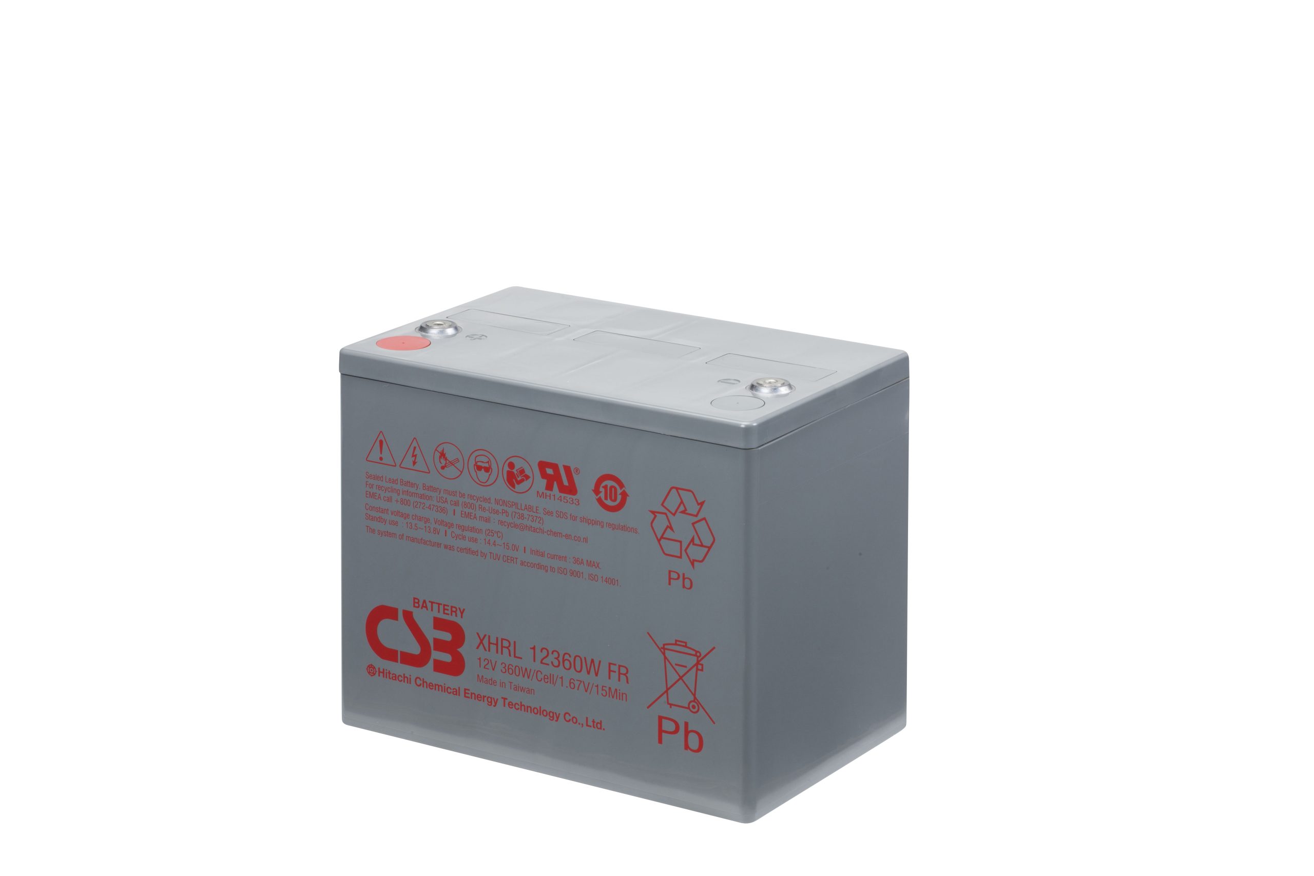 CSB XHRL12360W SLA (AGM) Battery - Image 3