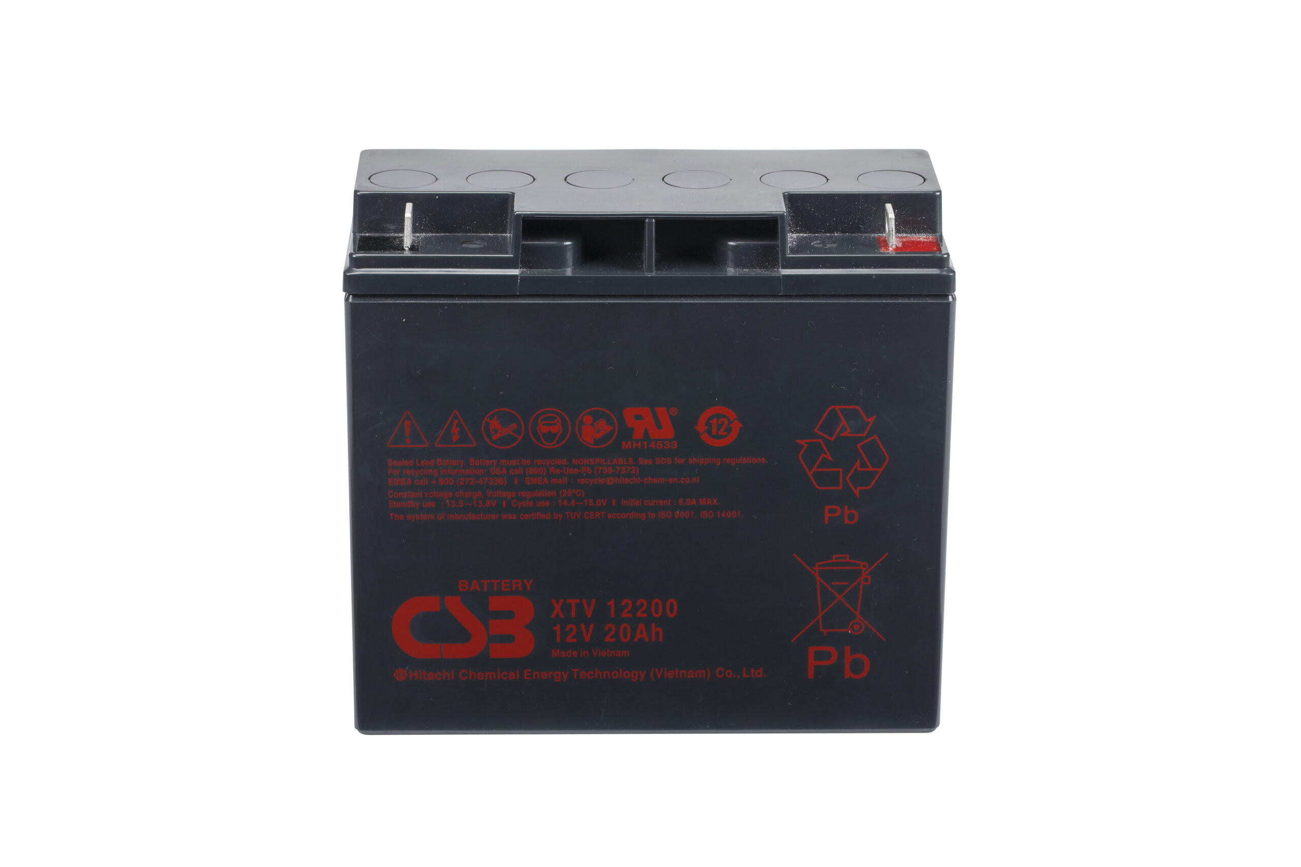 CSB XTV12200 SLA (AGM) Battery - Image 2