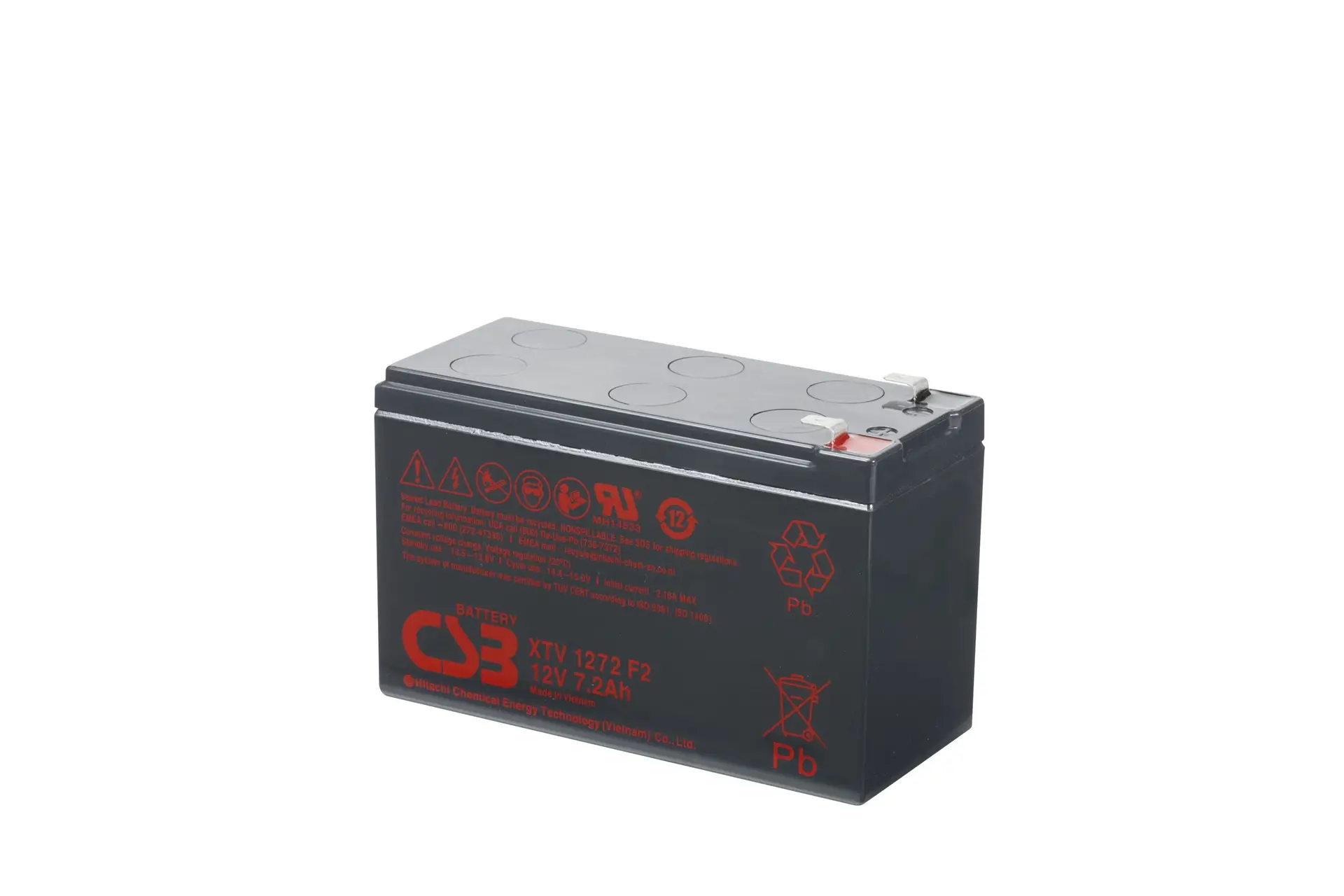 CSB XTV1272F2 SLA (AGM) Battery - Image 3