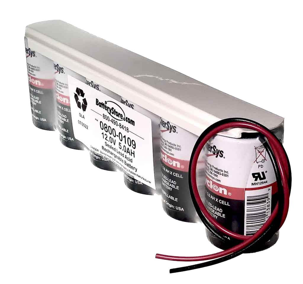 Cyclon 12V-5Ah 1x6 X-Cell w/Wire