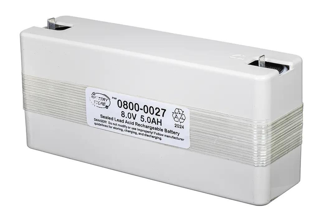 Cyclon 8V-5AH 1x4 W/Tabs 0800-0027