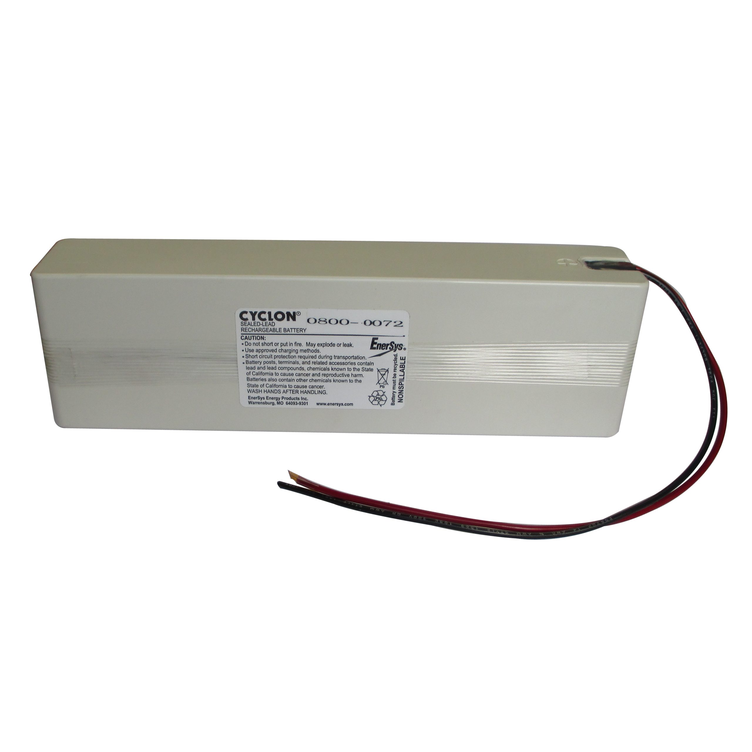 Cyclon, 12V-5.0AH 1X6 W/Case & Wire