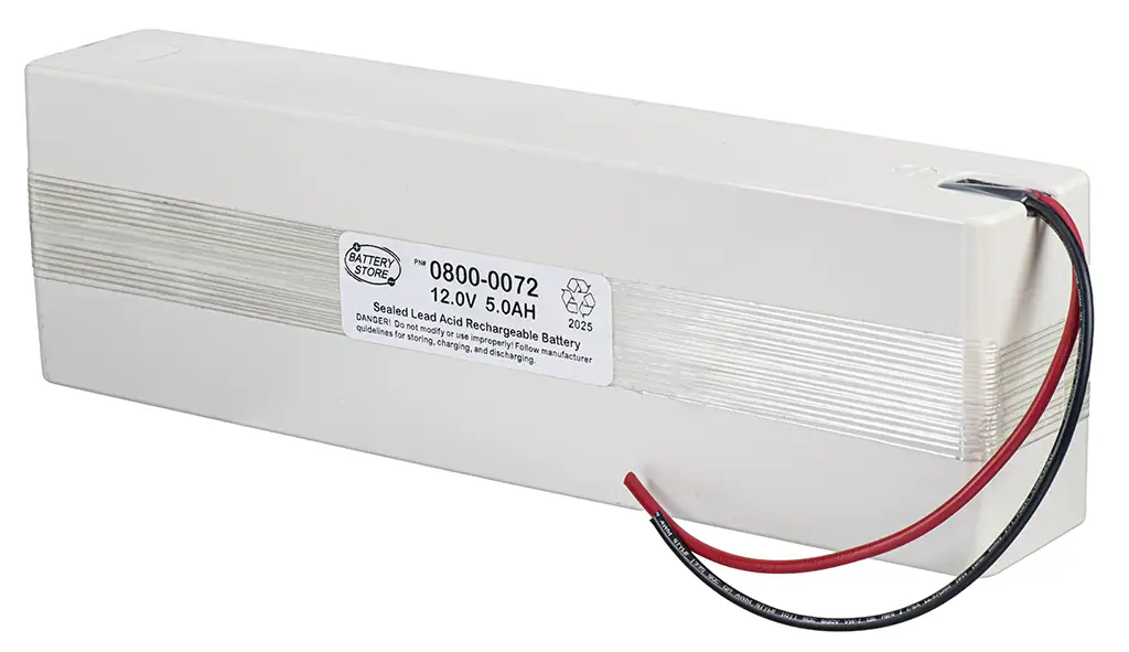 Cyclon, 12V-5.0AH 1X6 W/Case & Wire