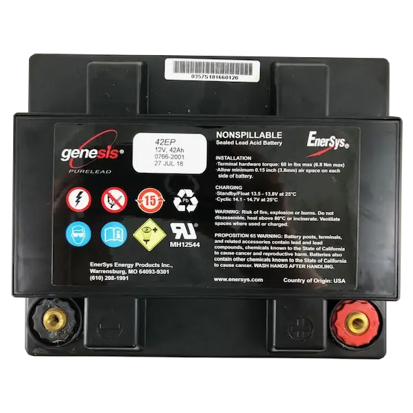 EnerSys Genesis G42EP 0766-2001 Lead Acid (AGM-TPPL) Battery - Image 2