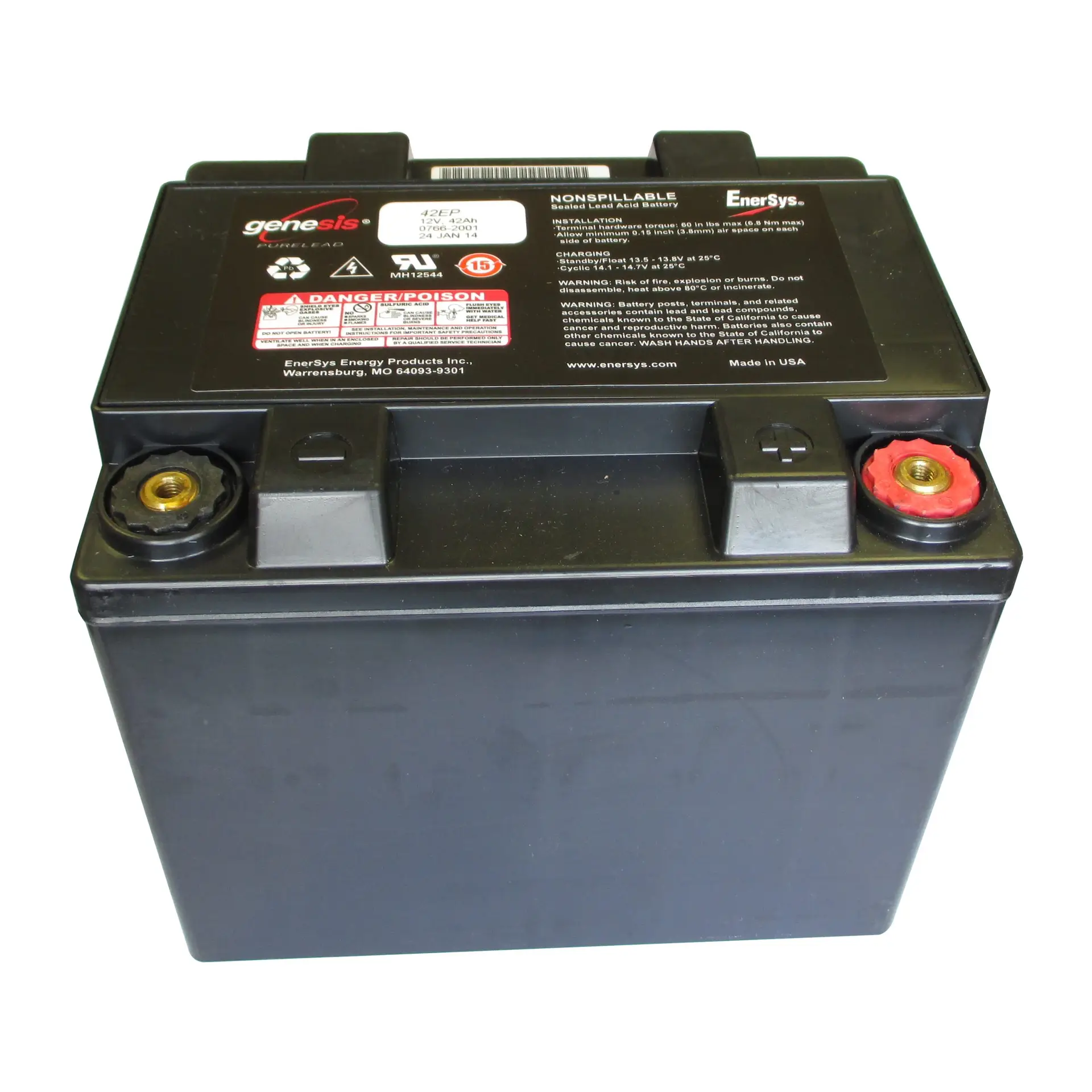 EnerSys Genesis G42EP 0766-2001 Lead Acid (AGM-TPPL) Battery - Image 6
