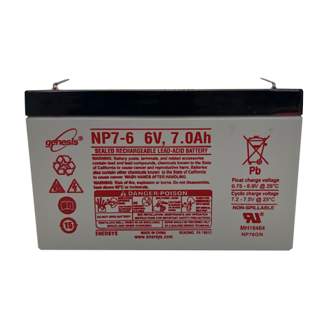 EnerSys Genesis NP7-6 Lead Acid (AGM) Battery - Image 2