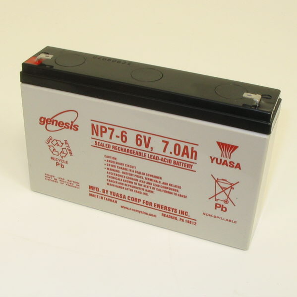 EnerSys Genesis NP7-6 Lead Acid (AGM) Battery - Image 4