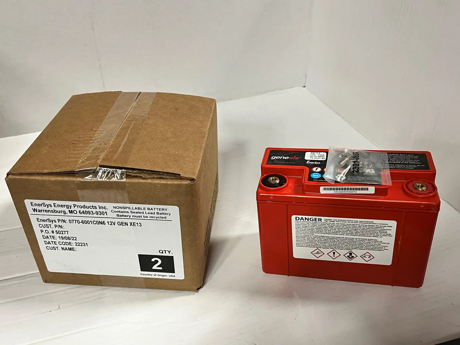 EnerSys Genesis XE13 0770-6001 Lead Acid (AGM-TPPL) Battery - Image 2
