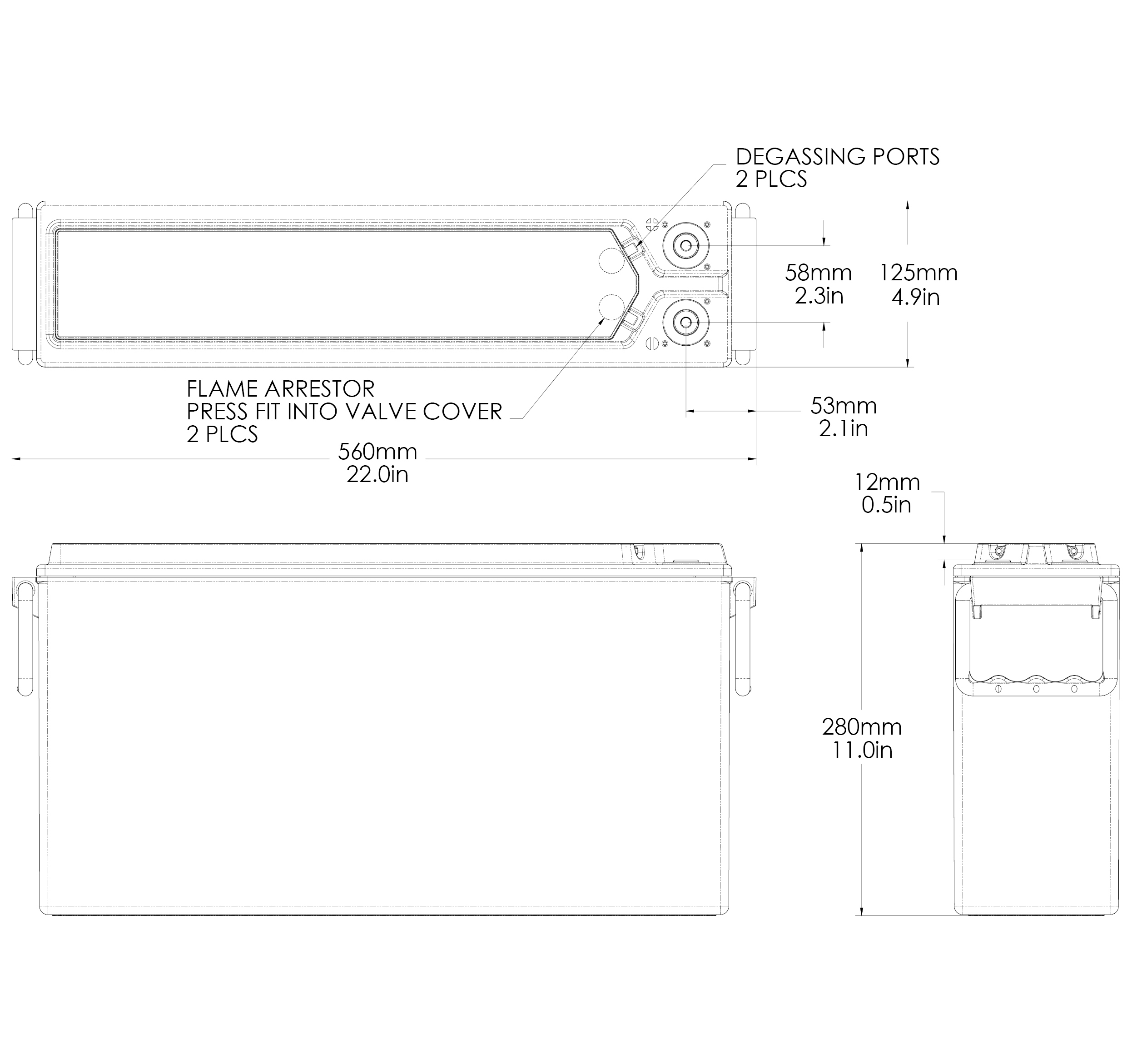 EnerSys Northstar NSB 155FT HT RED Lead Acid Battery - Image 2