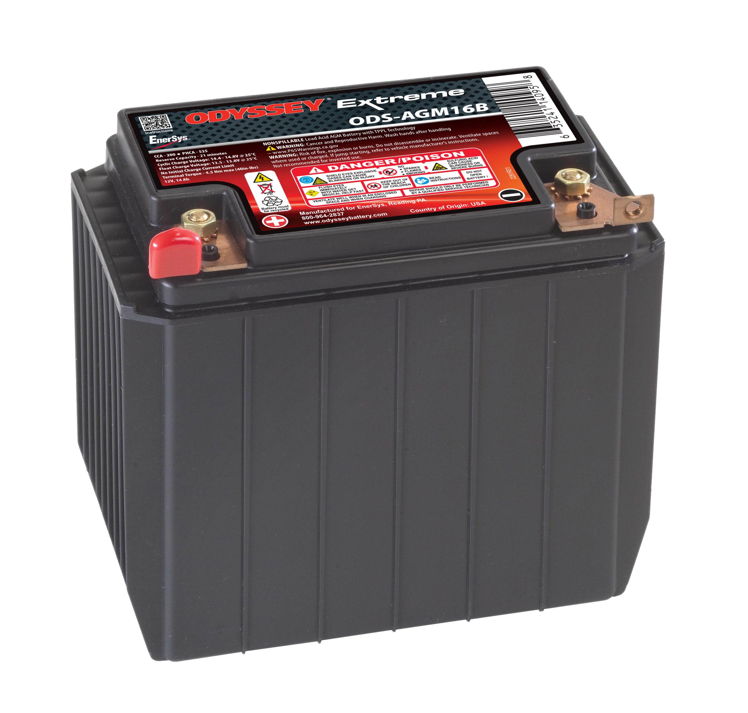 EnerSys Odyssey ODS-AGM16B Lead Acid (AGM-TPPL) Battery