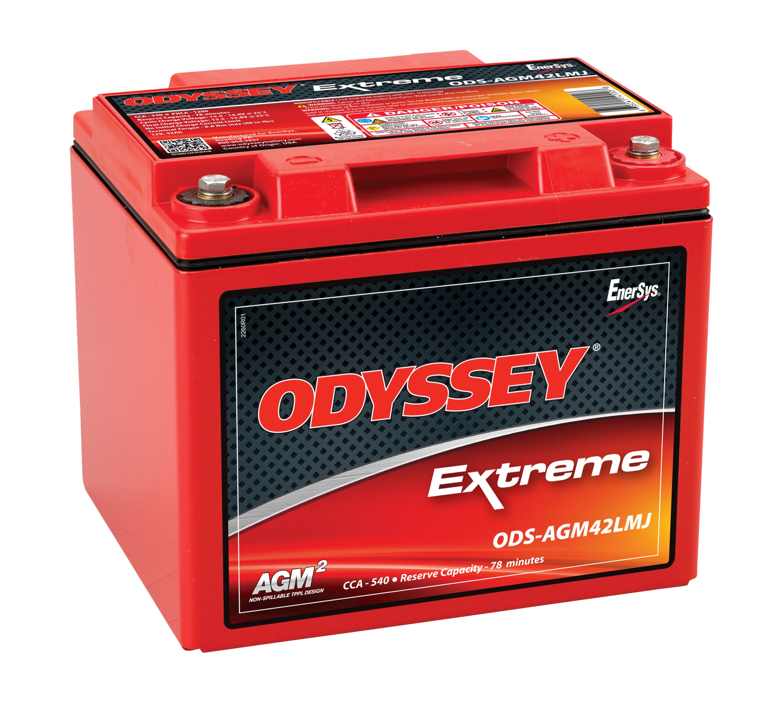 EnerSys Odyssey ODS-AGM42LMJ Lead Acid (AGM-TPPL) Battery - Image 3