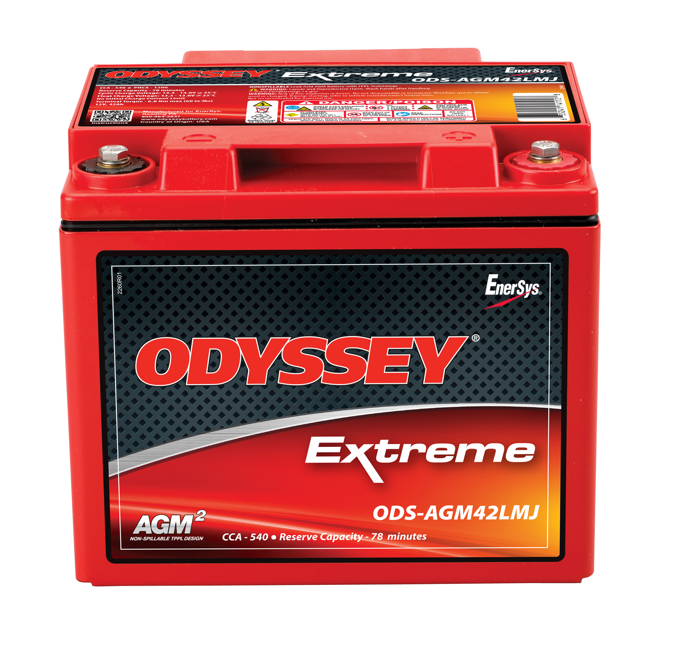 EnerSys Odyssey ODS-AGM42LMJ Lead Acid (AGM-TPPL) Battery