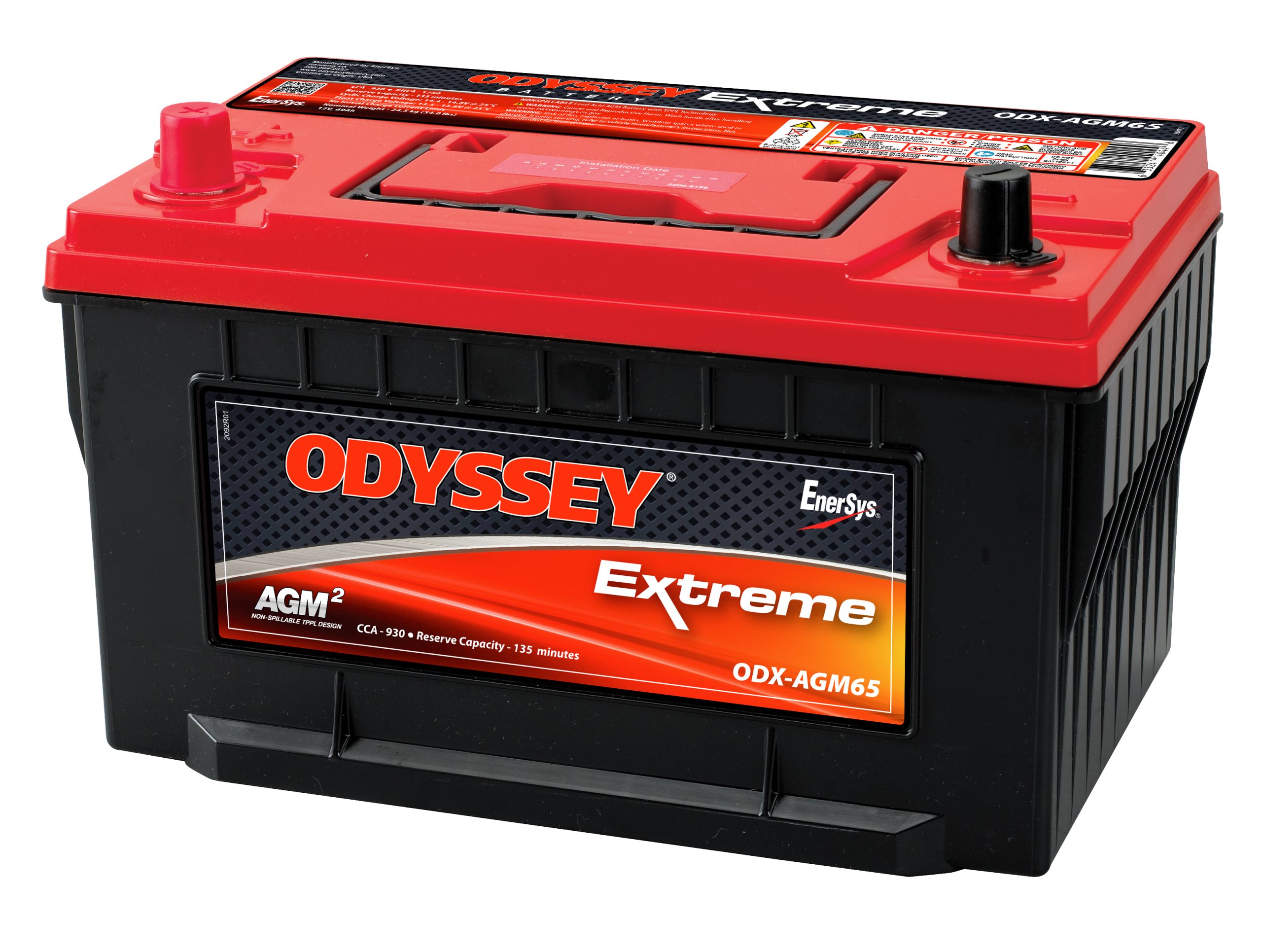 EnerSys Odyssey ODX-AGM65 Lead Acid (AGM-TPPL) Battery - Image 2