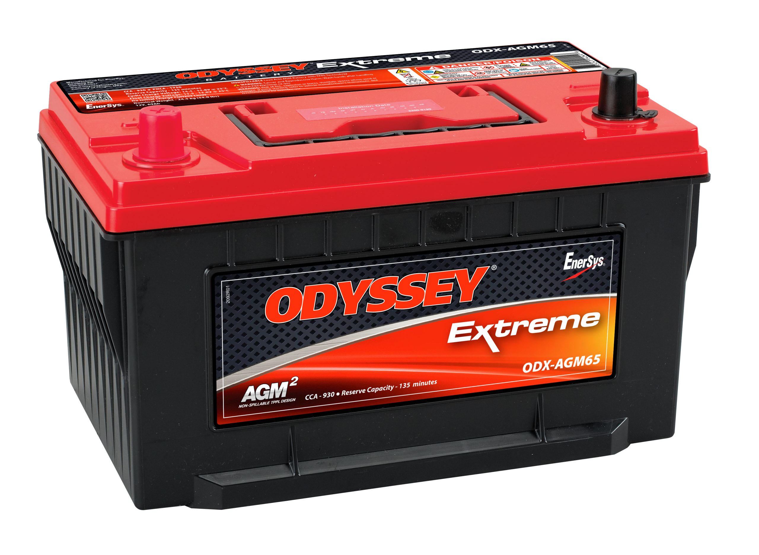 EnerSys Odyssey ODX-AGM65 Lead Acid (AGM-TPPL) Battery - Image 3