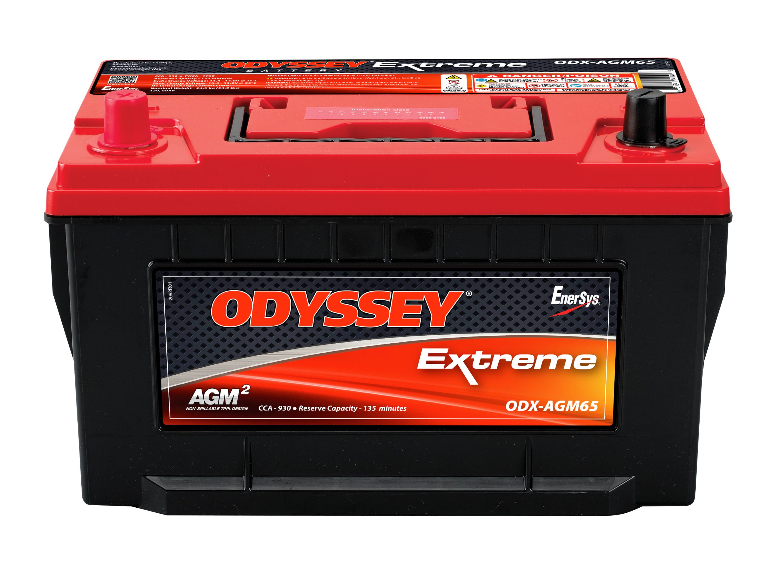 EnerSys Odyssey ODX-AGM65 Lead Acid (AGM-TPPL) Battery
