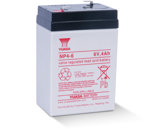 GS Yuasa NP4-6 SLA (AGM) Battery