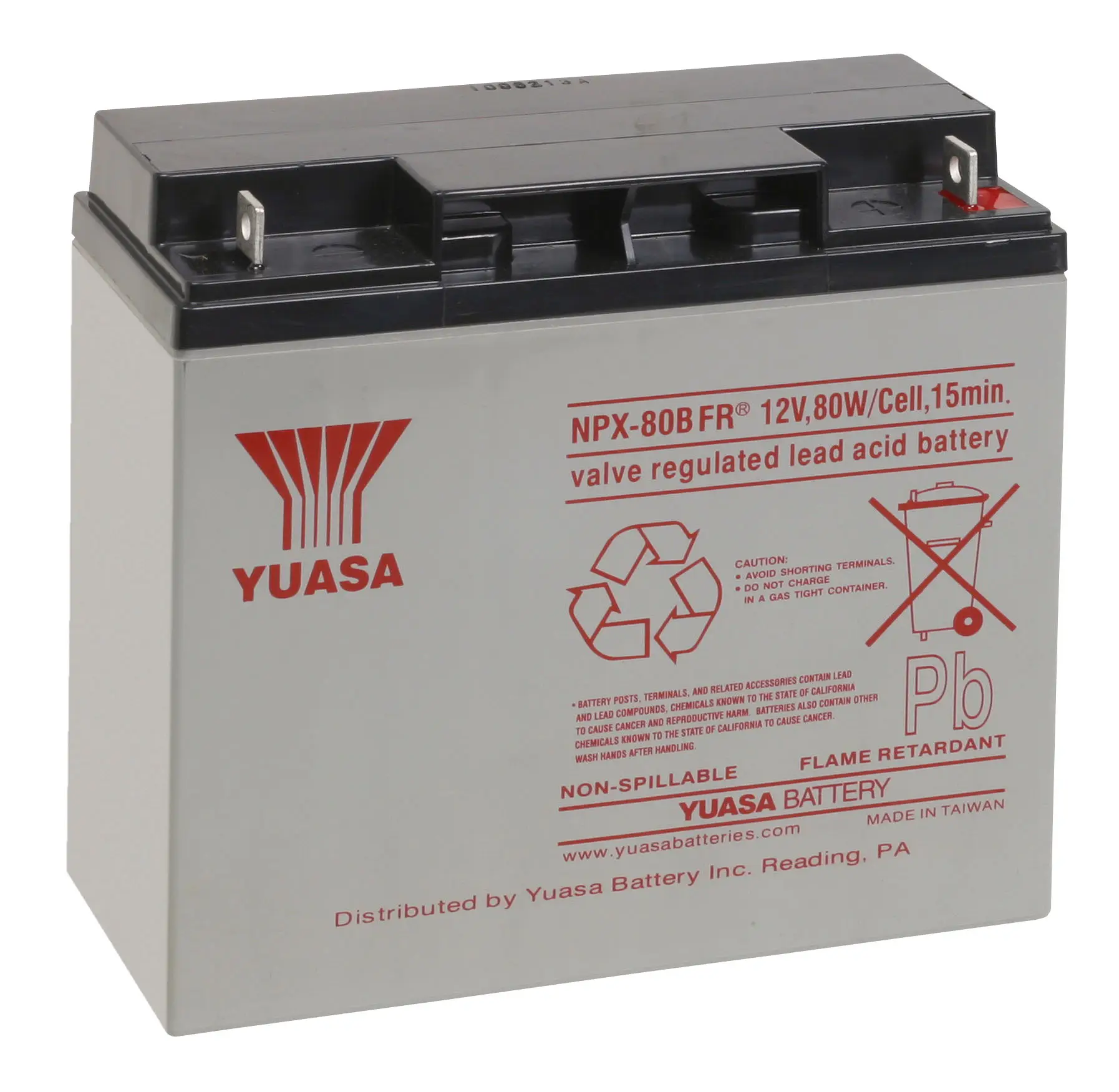 GS Yuasa NPX-80BFR SLA (AGM) Battery