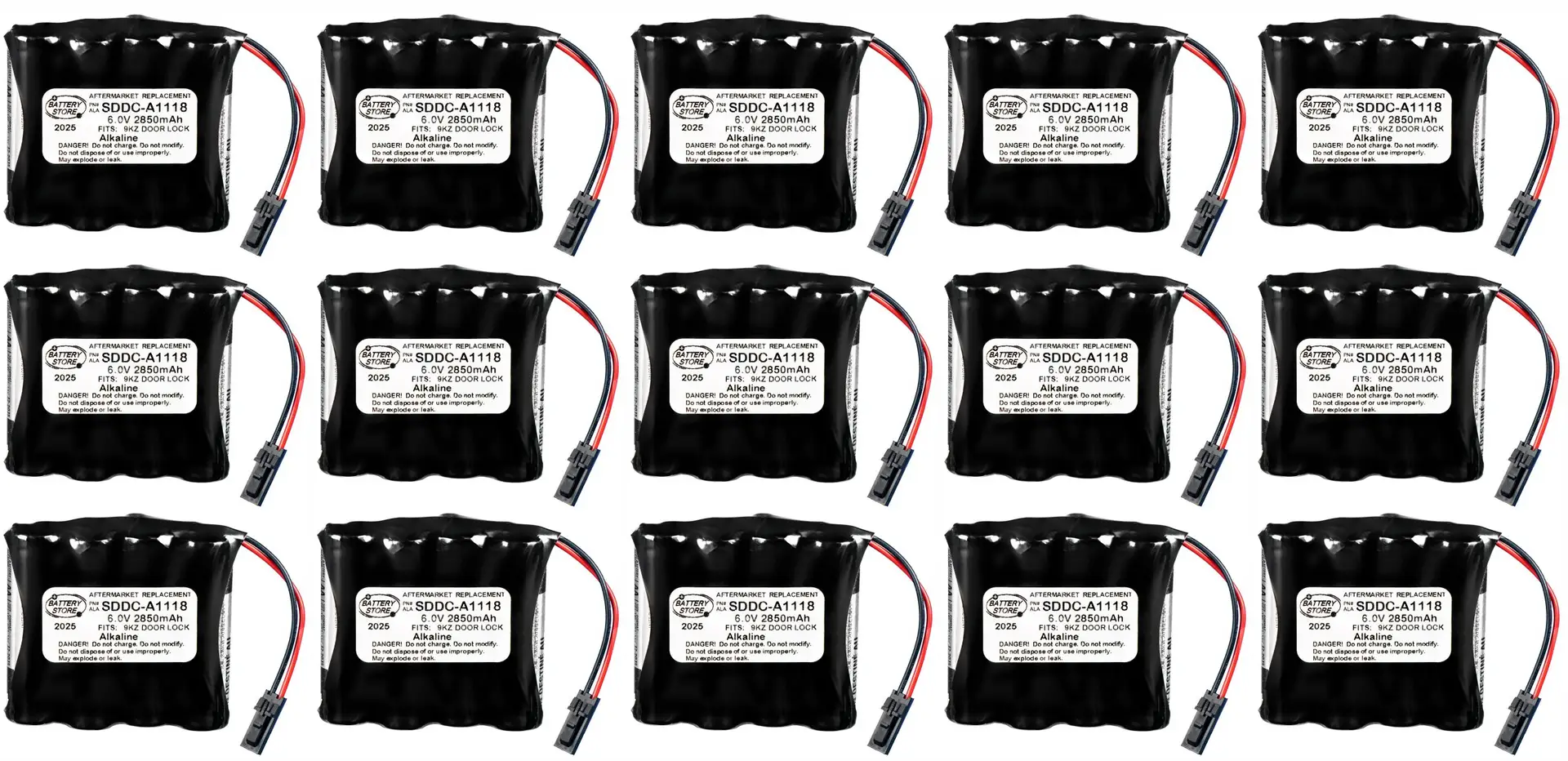 SDDC-A1118 DOOR LOCK BATTERY Quantity 15