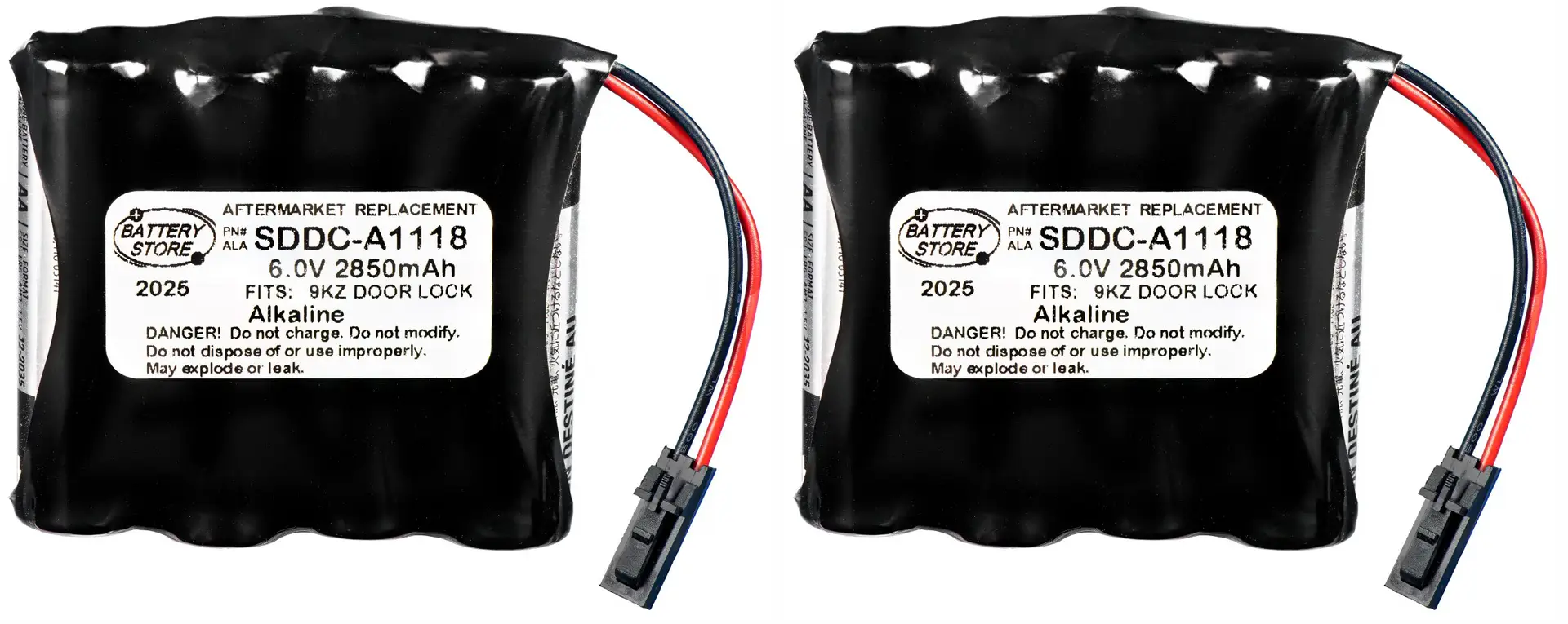 SDDC-A1118 DOOR LOCK BATTERY Quantity 2