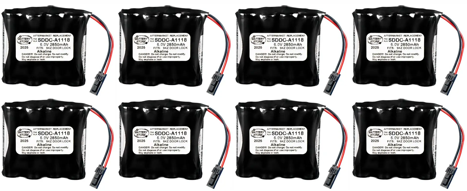 SDDC-A1118 DOOR LOCK BATTERY Quantity 8