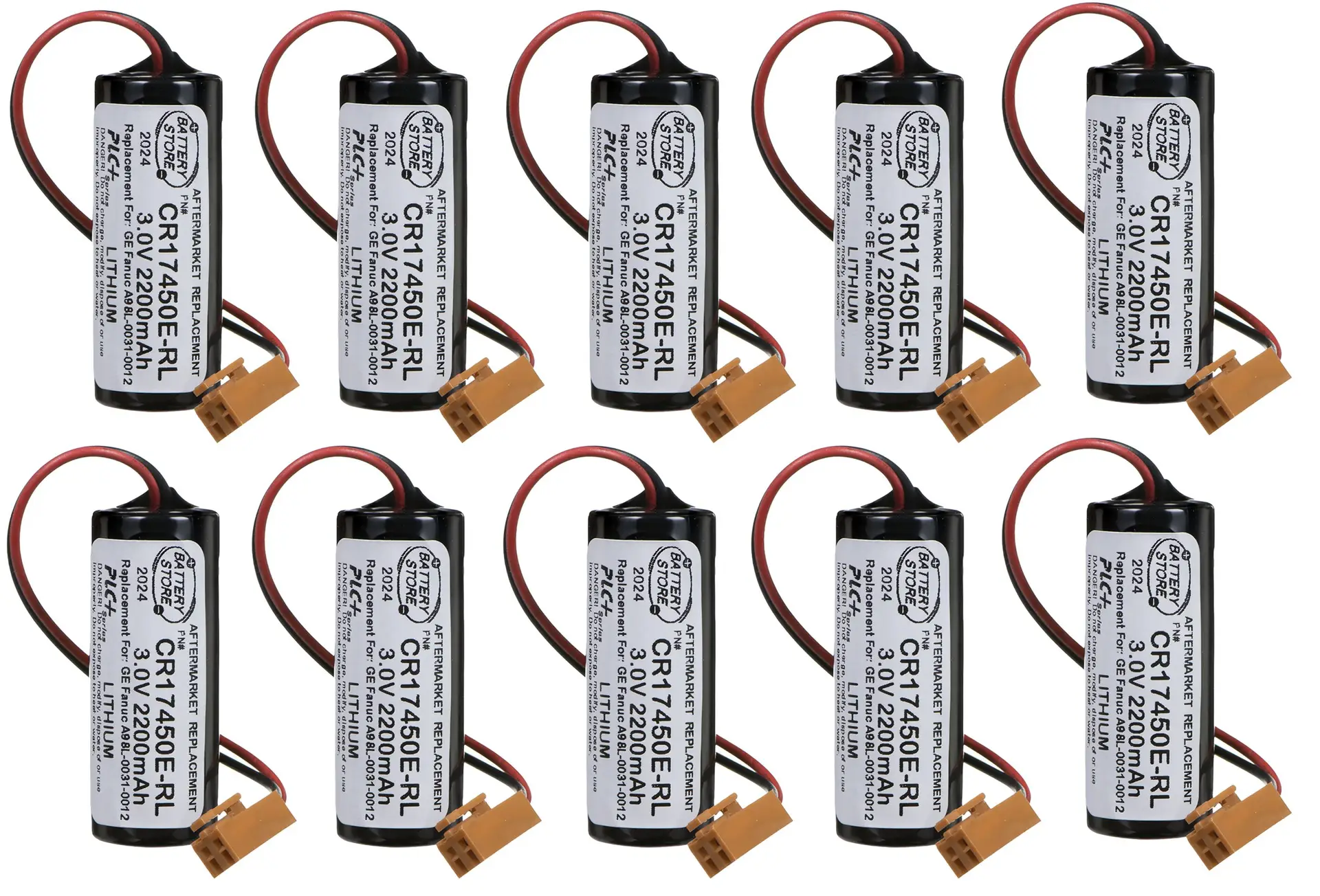 Quantity 10 A98L-0031-0012 3V 2200mAh (with Resistor)