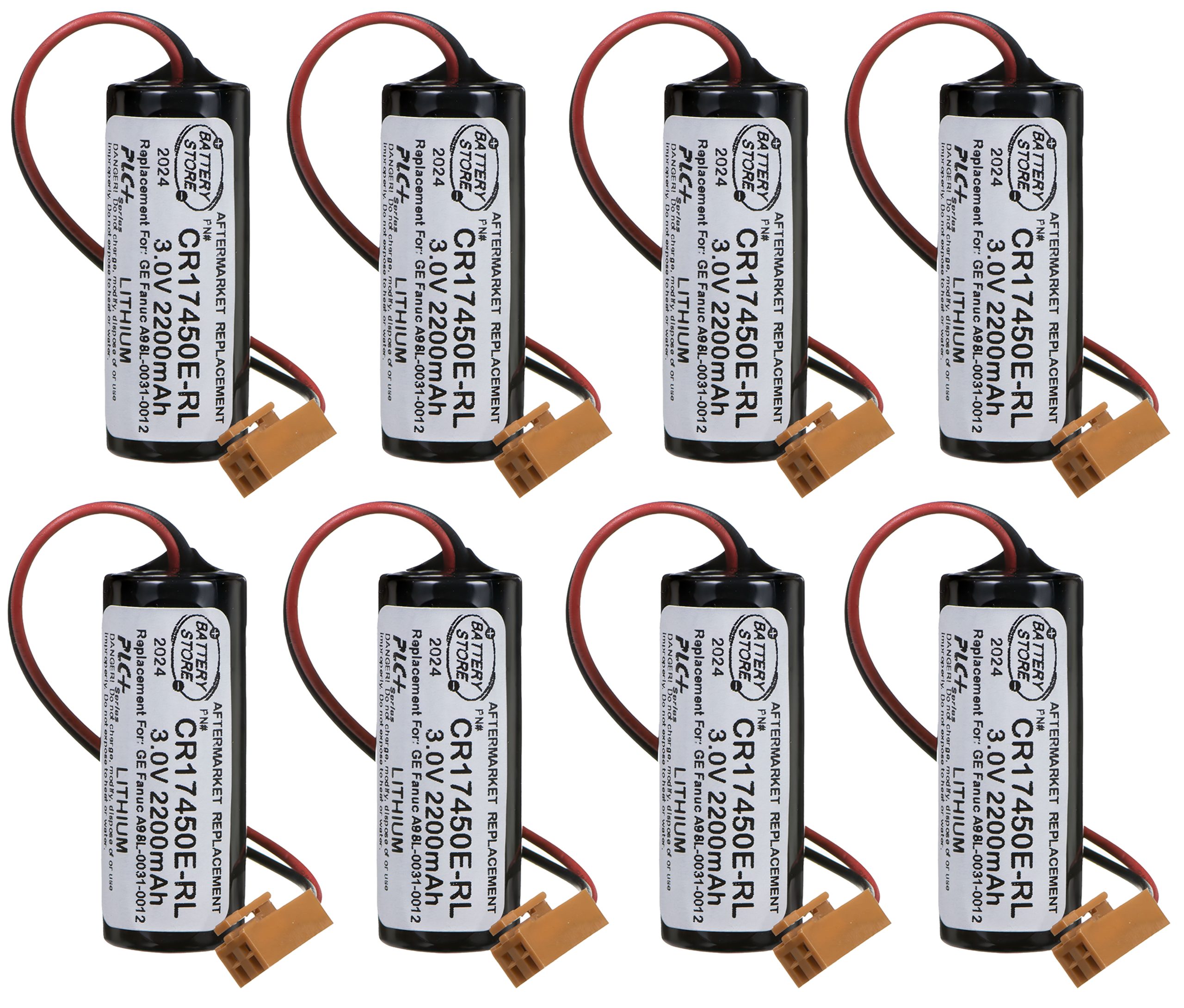 Quantity 8 A98L-0031-0012 3V 2200mAh (with Resistor)
