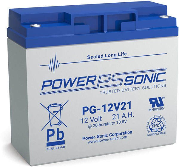 PowerSonic PG-12V21 Lead Acid Battery