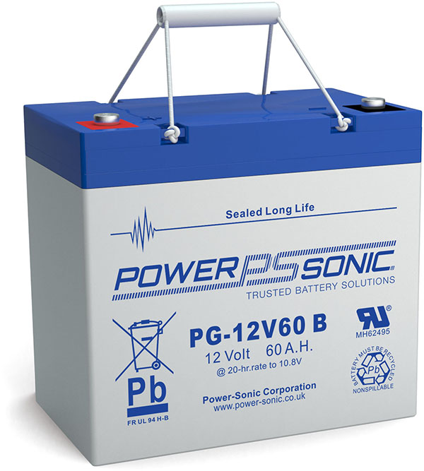 PowerSonic PG12V60 Lead Acid Battery Battery Store, Inc.