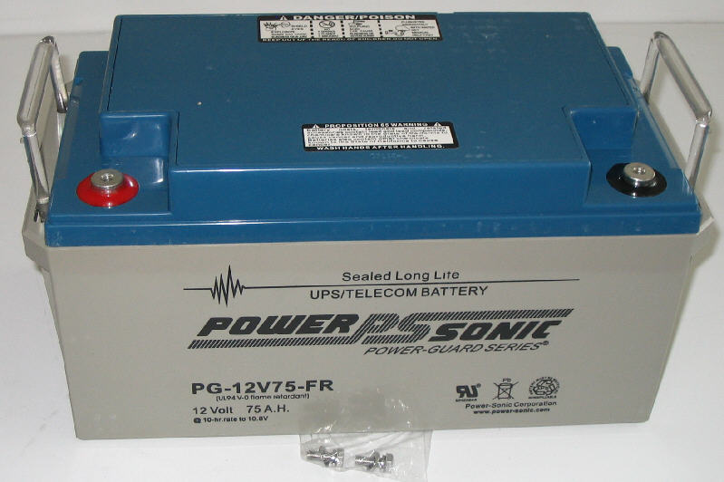 PowerSonic PG-12V75FR Lead Acid Battery - Image 2