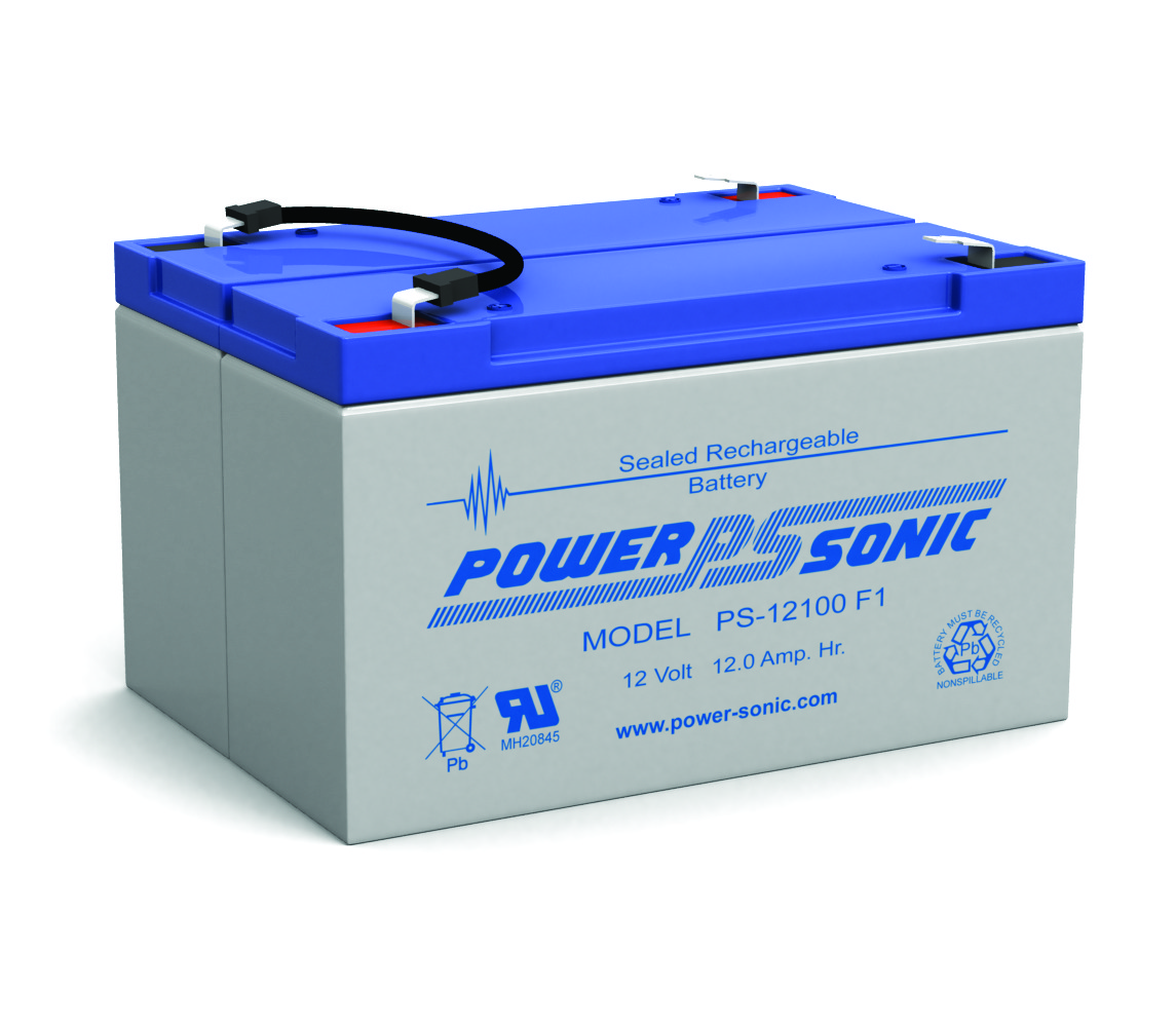 Power-Sonic PS-1250F1 12V 5Ah Sealed Lead Acid Battery – For Alarm, UPS, Scooters, Toys
