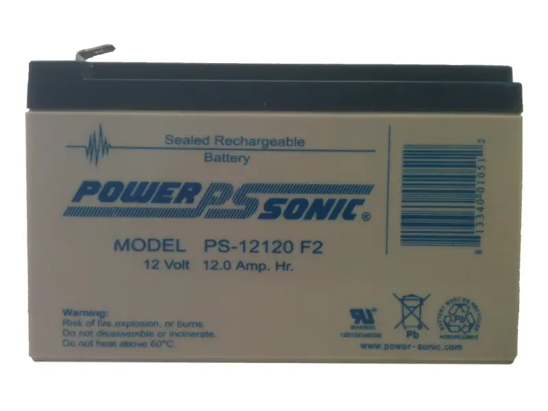 PowerSonic PS-12120F2 Lead Acid Battery - Image 3