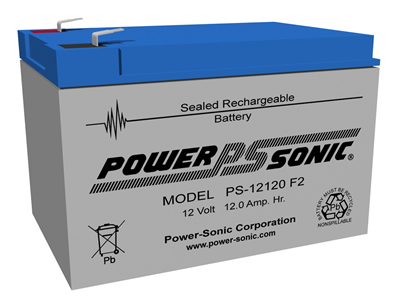 PowerSonic PS-12120F2 Lead Acid Battery - Image 2