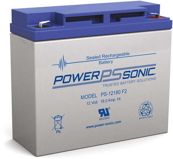PowerSonic PS-12180F2 Lead Acid Battery