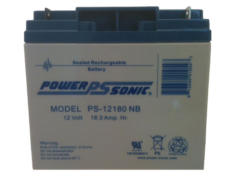 PowerSonic PS-12180NB Lead Acid Battery - Image 2
