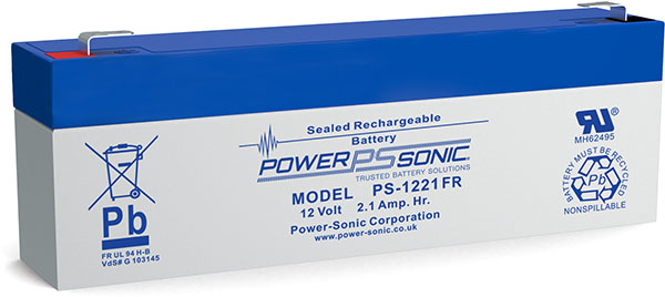 PowerSonic PS-1221VdS FR Lead Acid Battery